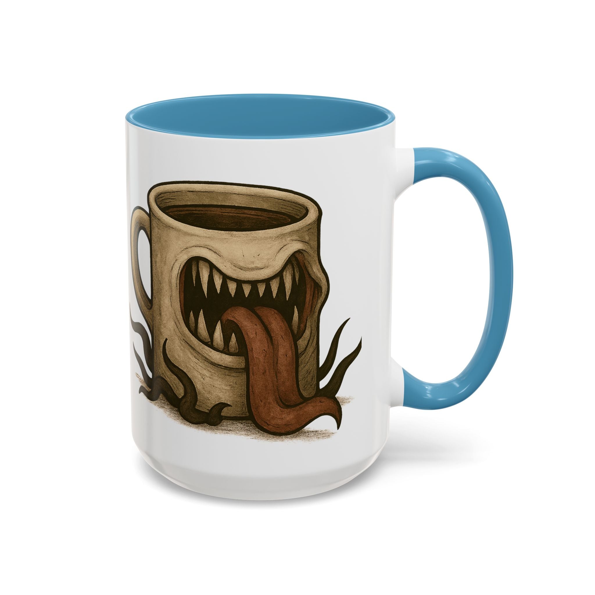 Funny RPG Mug – ‘This Mug Is a Mimic’ Coffee Cup for D&D Fans & Dungeon Crawlers