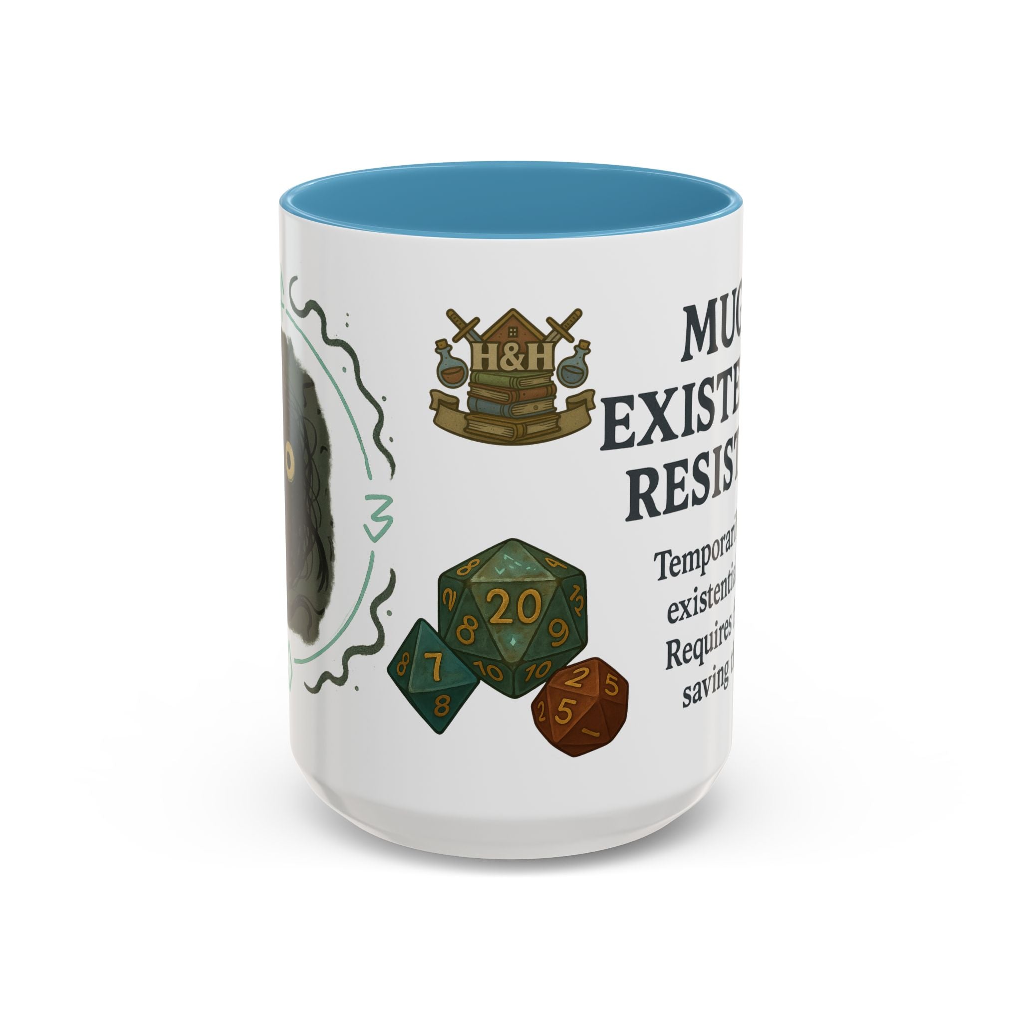 Mug of Existential Resistance – Funny Anxiety Relief Coffee Mug (RPG Edition)