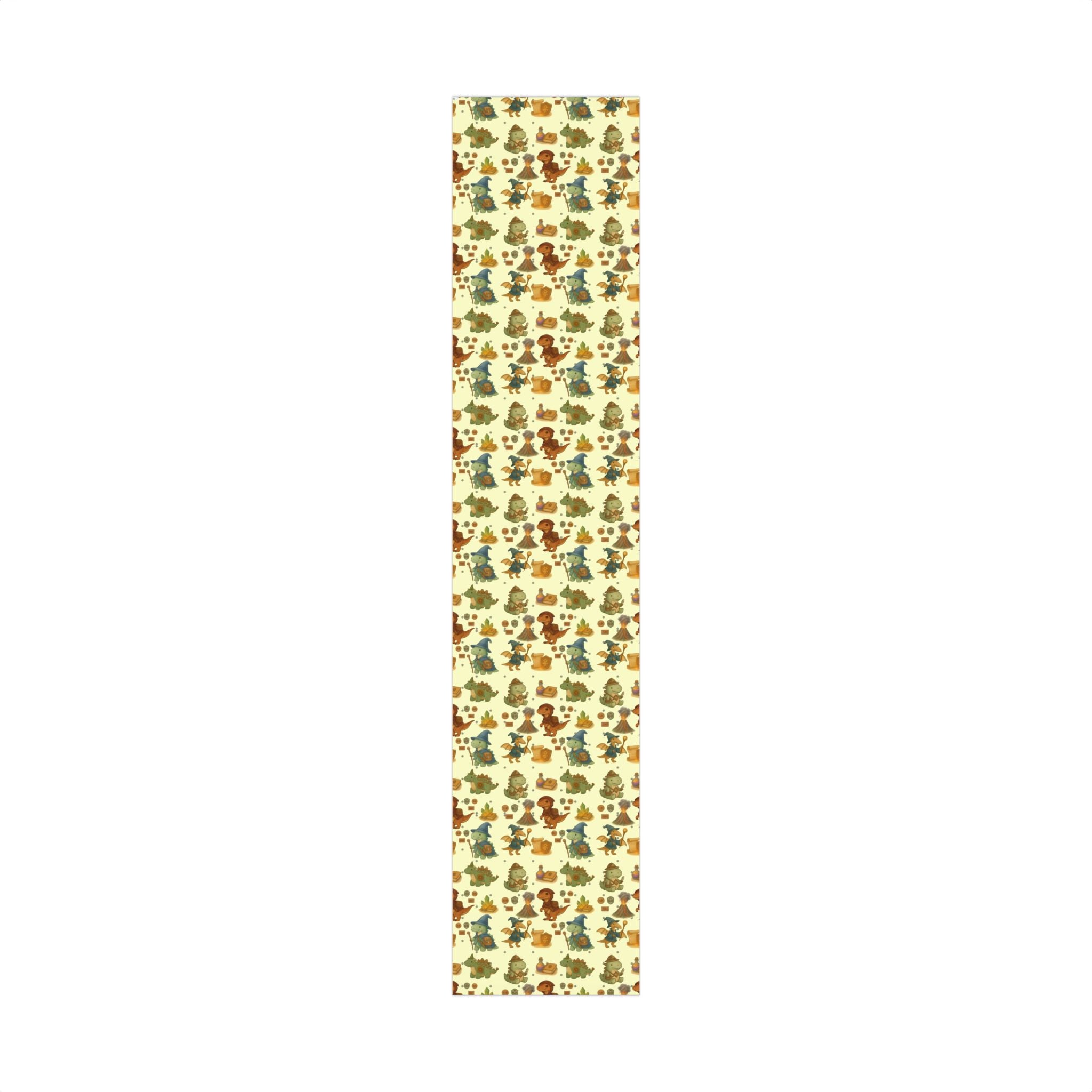 Dinosaur Gift Wrap Papers, Adventurous Holiday Gift RPG wrapping paper