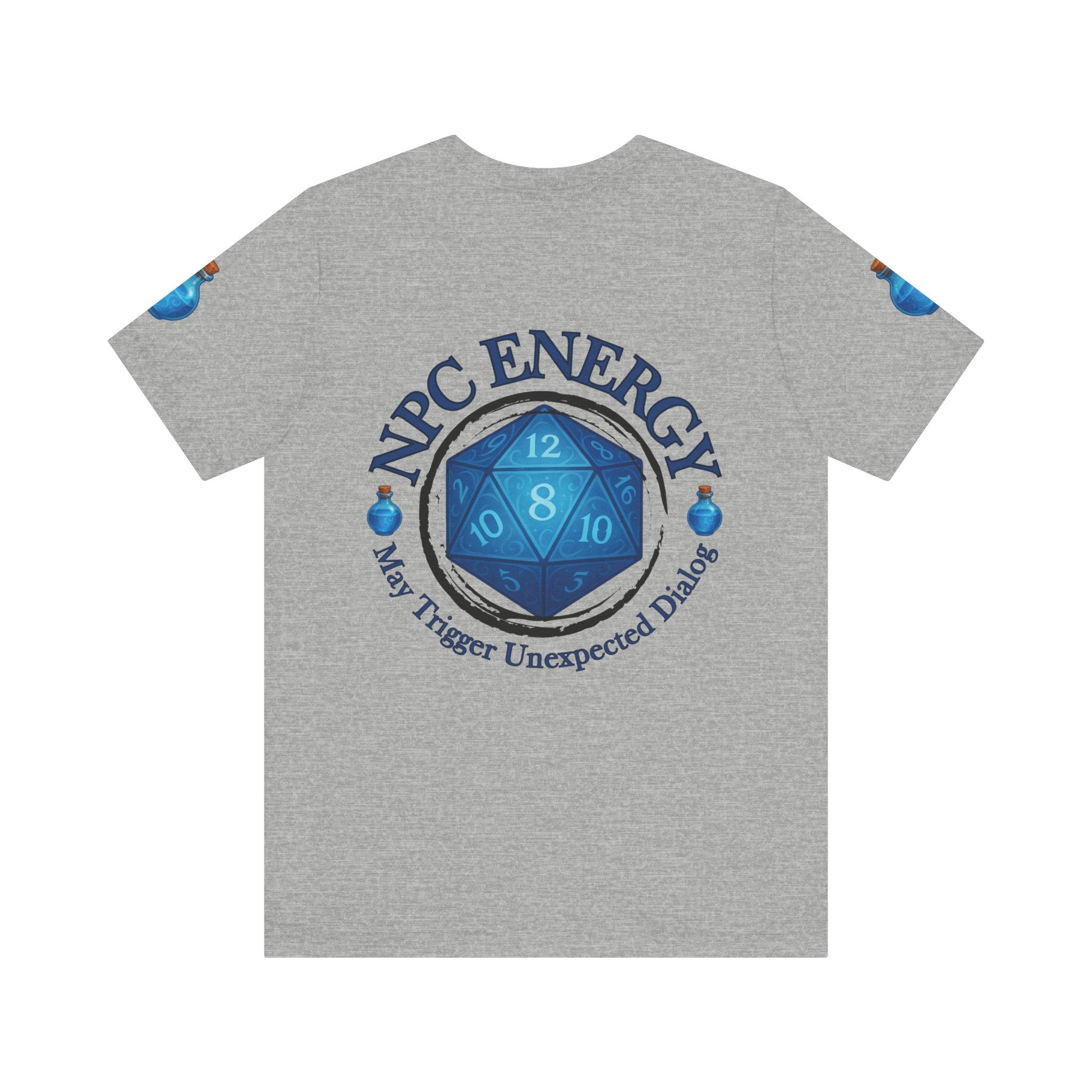 Funny Gamer Shirt – NPC Energy Tee with ‘May Trigger Unexpected Dialogue’ Quote