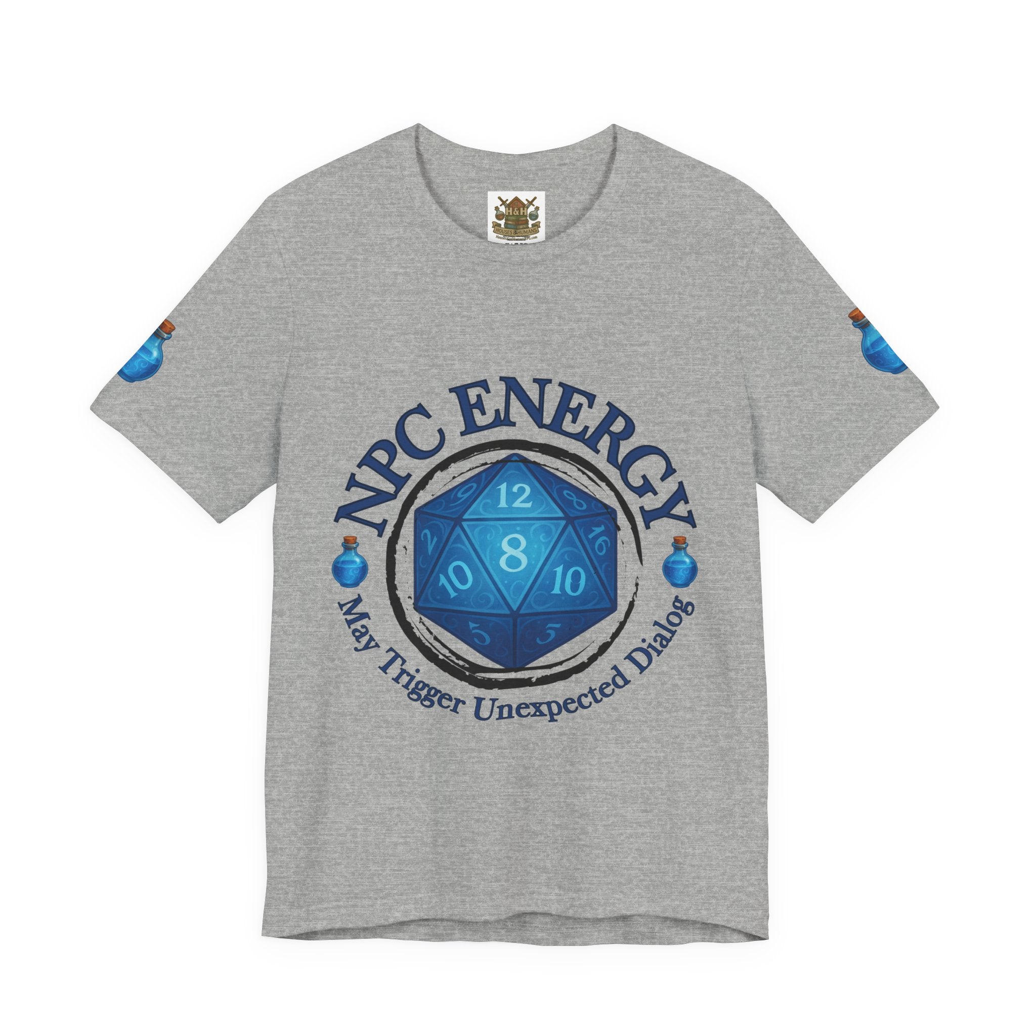 Funny Gamer Shirt – NPC Energy Tee with ‘May Trigger Unexpected Dialogue’ Quote