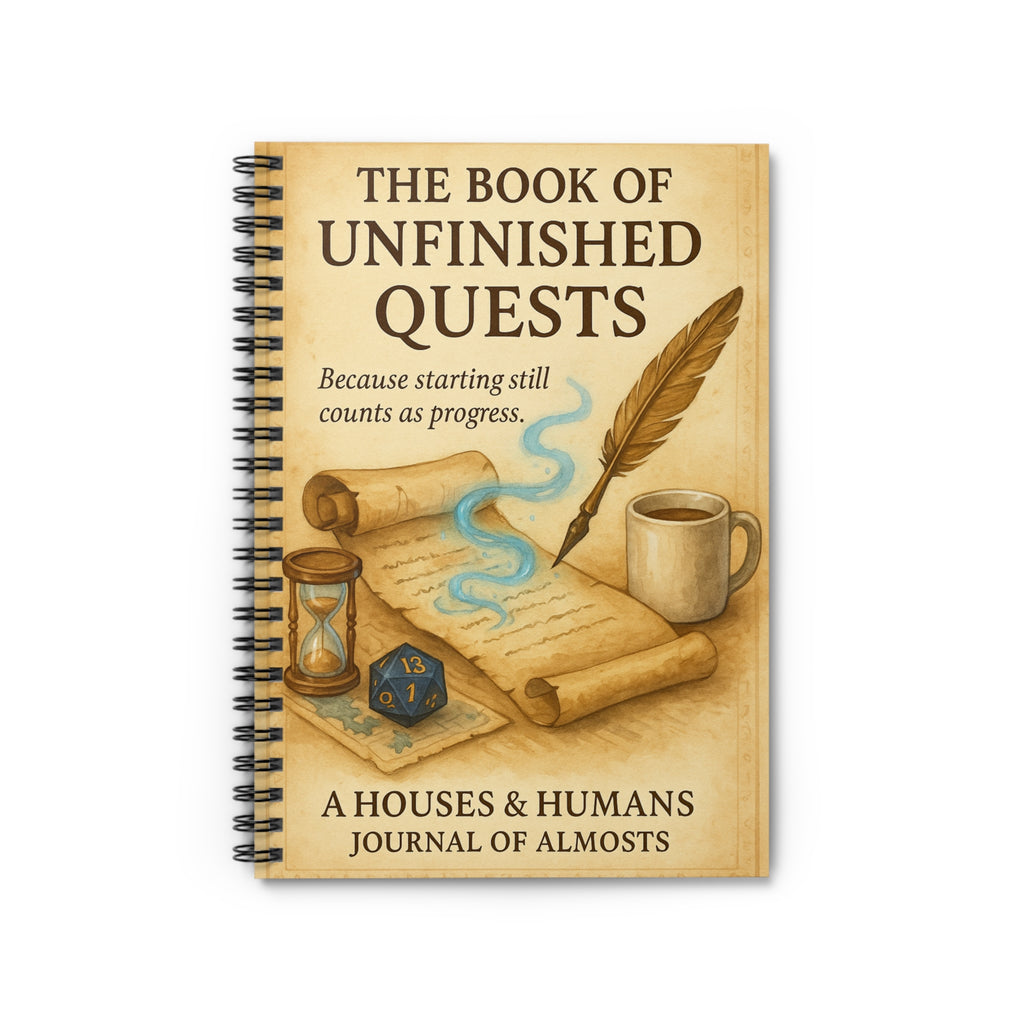 Book of Unfinished Quests – RPG Notebook for Goals, Notes & D&D Campaigns