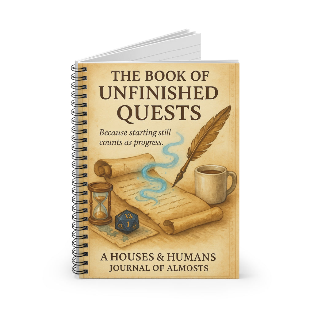 Book of Unfinished Quests – RPG Notebook for Goals, Notes & D&D Campaigns