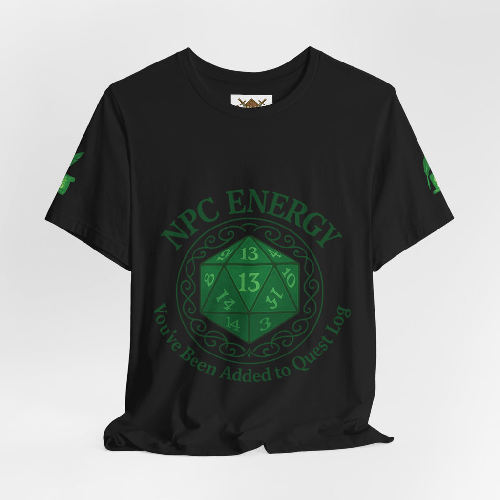 Funny Gamer Shirt – ‘You’ve Been Added to My Quest Log’ NPC Energy Tee for RPG Fans