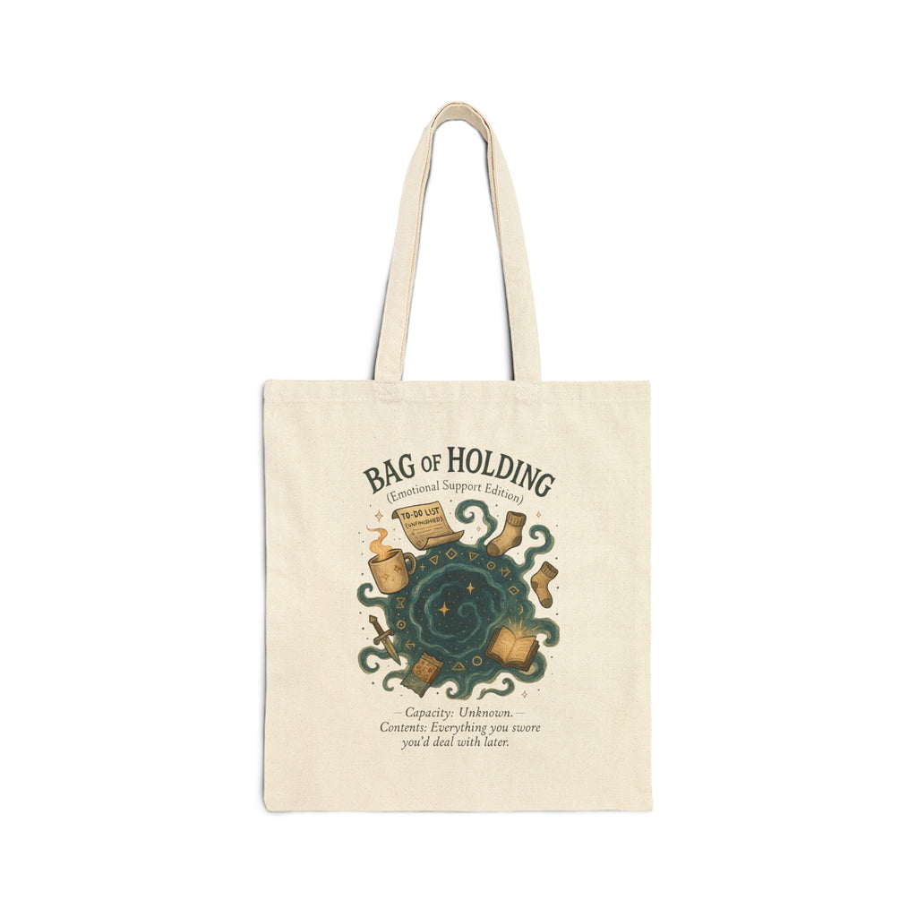Bag of Holding (Emotional Support Edition) – Houses & Humans,  Cotton Canvas Tote