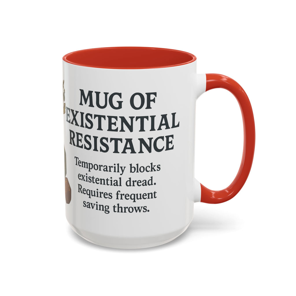 Mug of Existential Resistance – Funny Anxiety Relief Coffee Mug (RPG Edition)