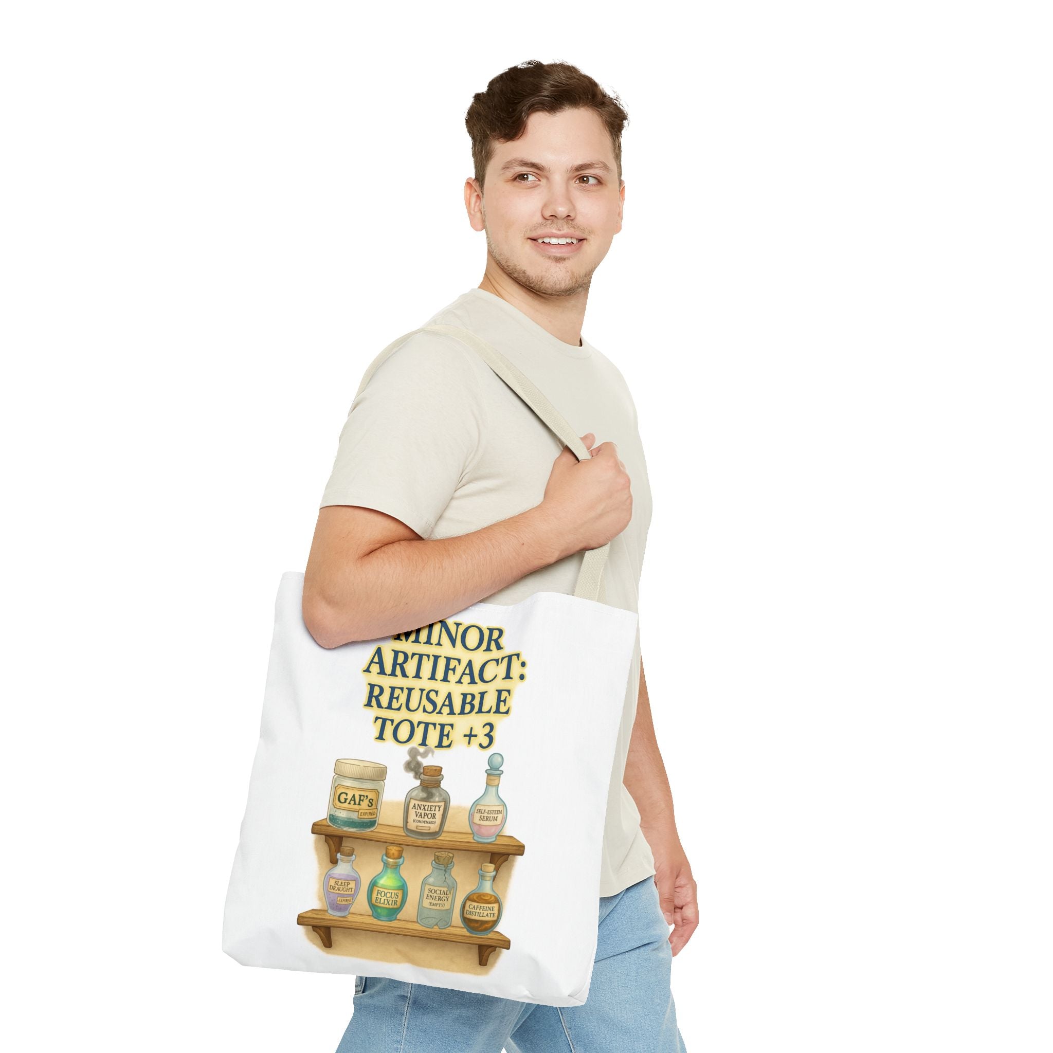 Eco-Friendly RPG Bag – ‘Minor Artifact: Alchemist’s Pantry’ Reusable Tote for Gamers