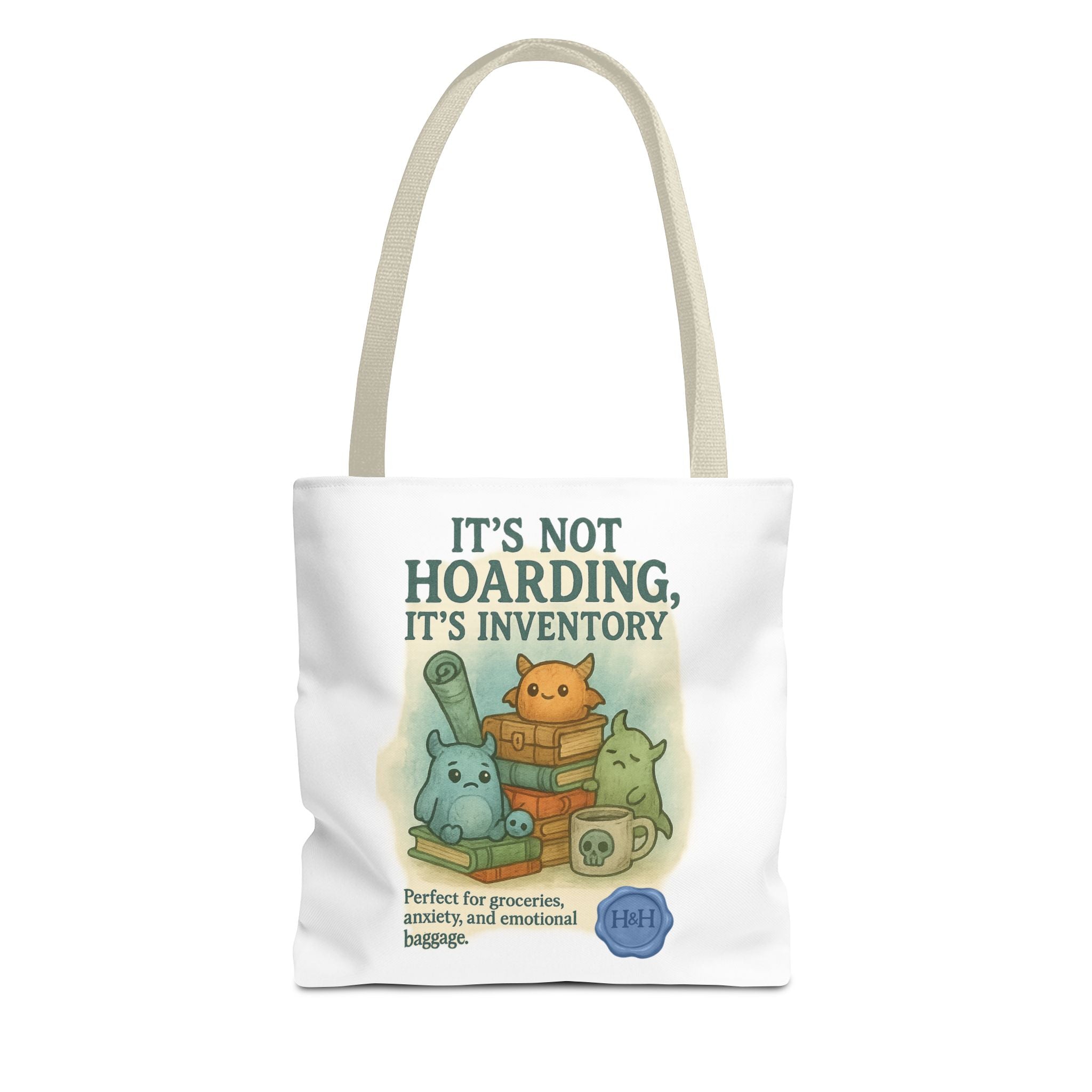 RPG Tote Bag – ‘It’s Not Hoarding, It’s Inventory’ Eco-Friendly Houses & Humans Tote