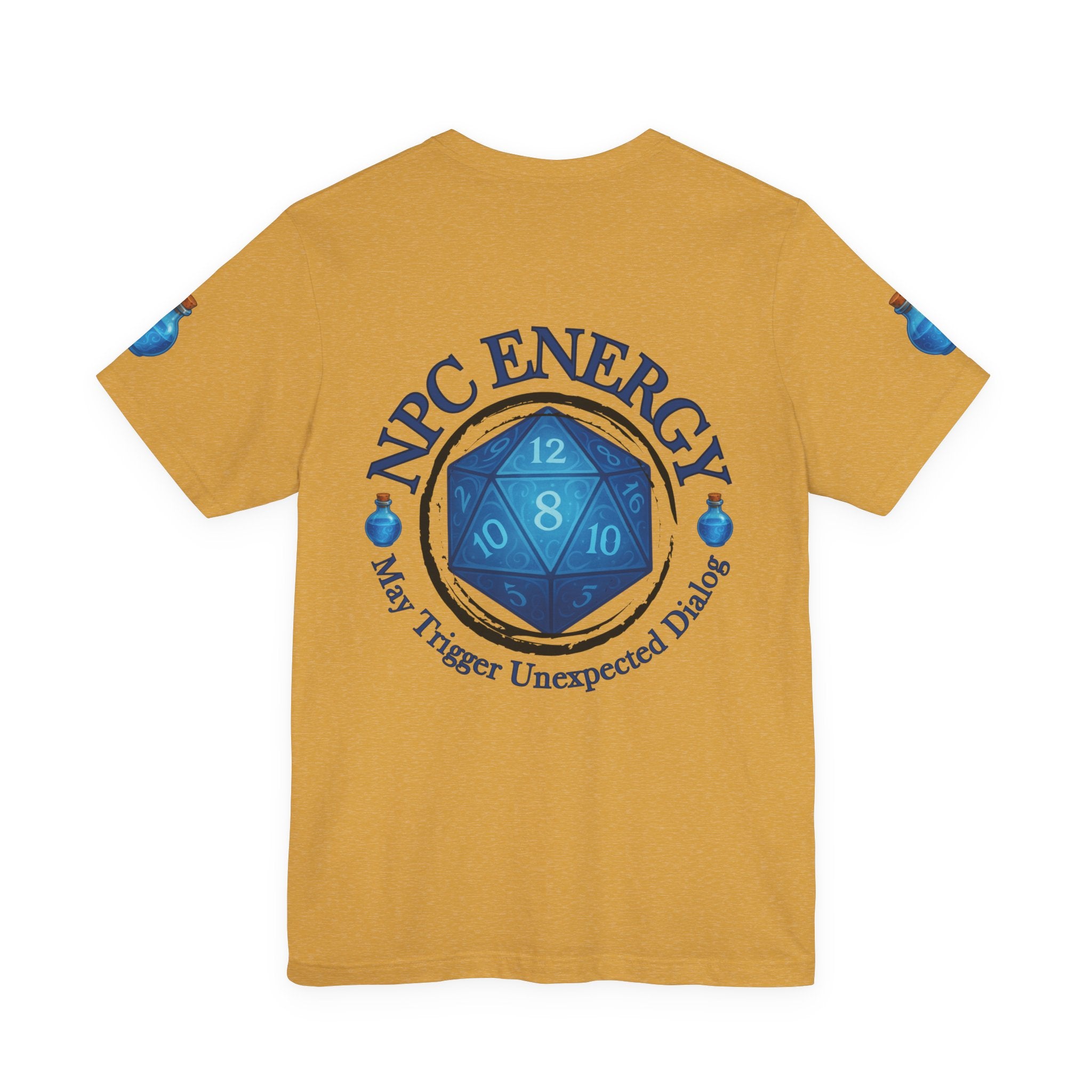 Funny Gamer Shirt – NPC Energy Tee with ‘May Trigger Unexpected Dialogue’ Quote