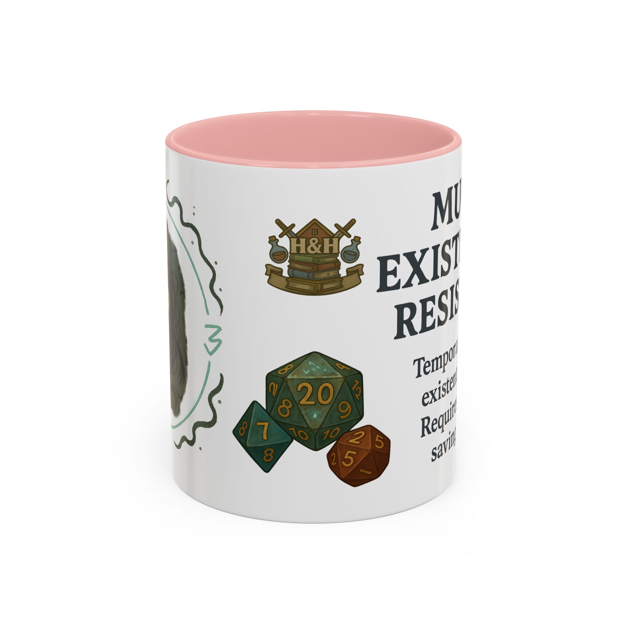 Mug of Existential Resistance – Funny Anxiety Relief Coffee Mug (RPG Edition)
