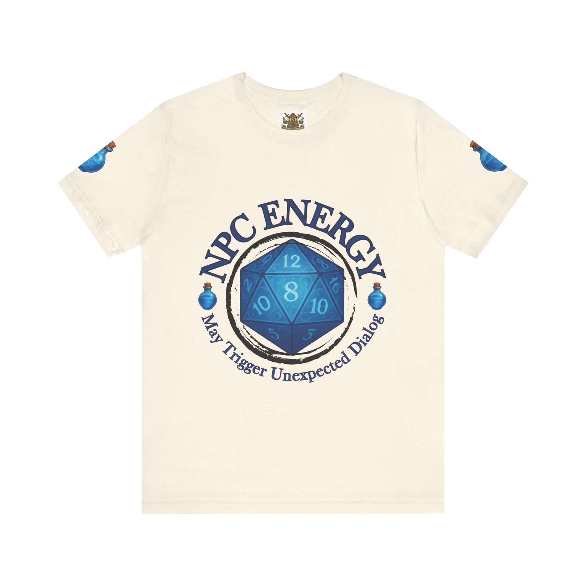 Funny Gamer Shirt – NPC Energy Tee with ‘May Trigger Unexpected Dialogue’ Quote