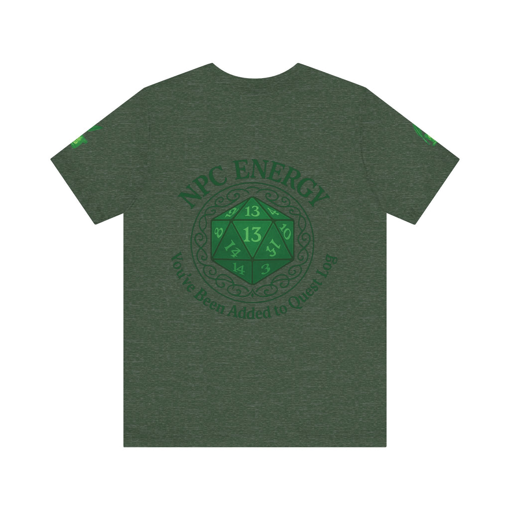 Funny Gamer Shirt – ‘You’ve Been Added to My Quest Log’ NPC Energy Tee for RPG Fans