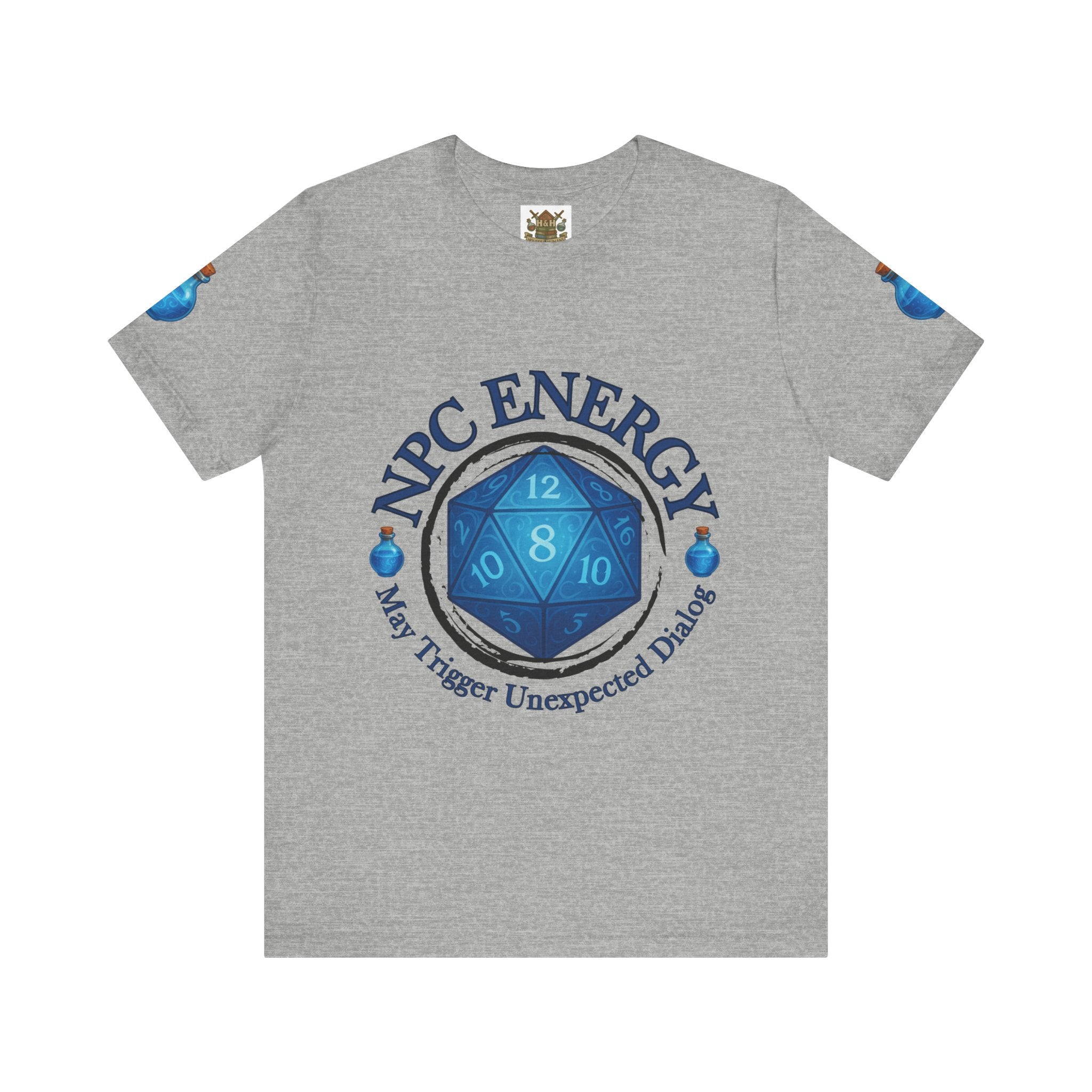 Funny Gamer Shirt – NPC Energy Tee with ‘May Trigger Unexpected Dialogue’ Quote