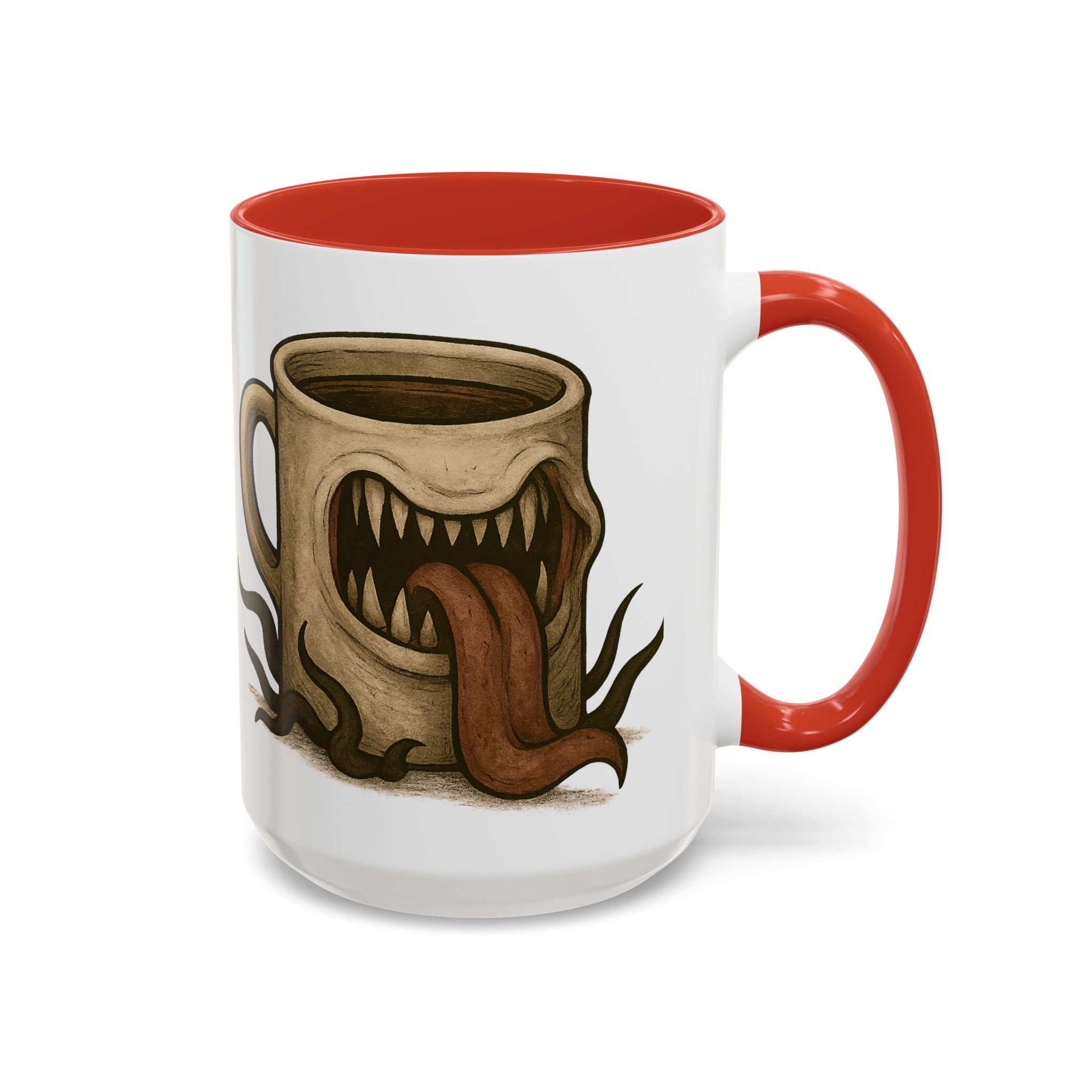 Funny RPG Mug – ‘This Mug Is a Mimic’ Coffee Cup for D&D Fans & Dungeon Crawlers