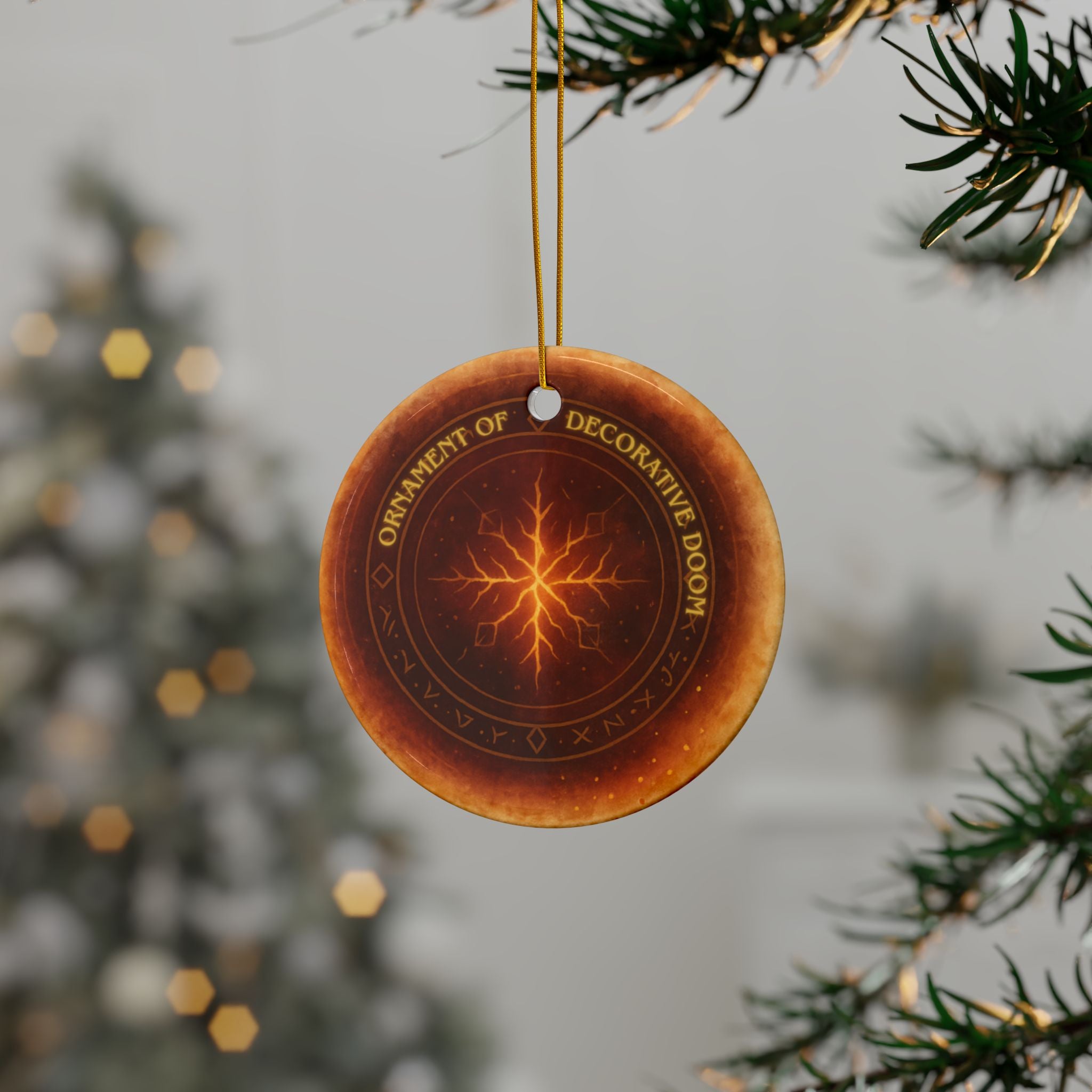 Ornament of Doom – RPG Holiday Tree Decor for Fantasy & DnD Fans