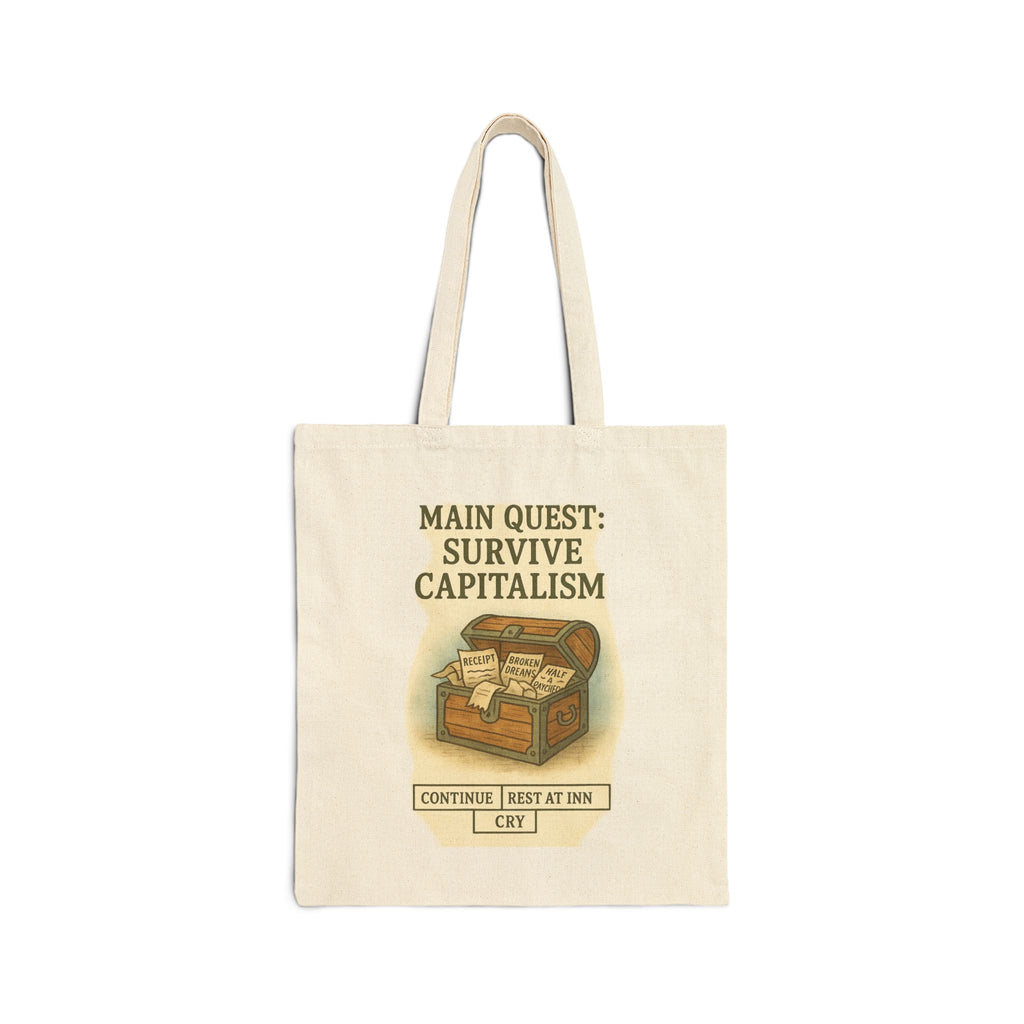 Treasure Chest of Disappointment Tote – Funny RPG Canvas Bag | Gift for Gamers & Capitalism Survivors