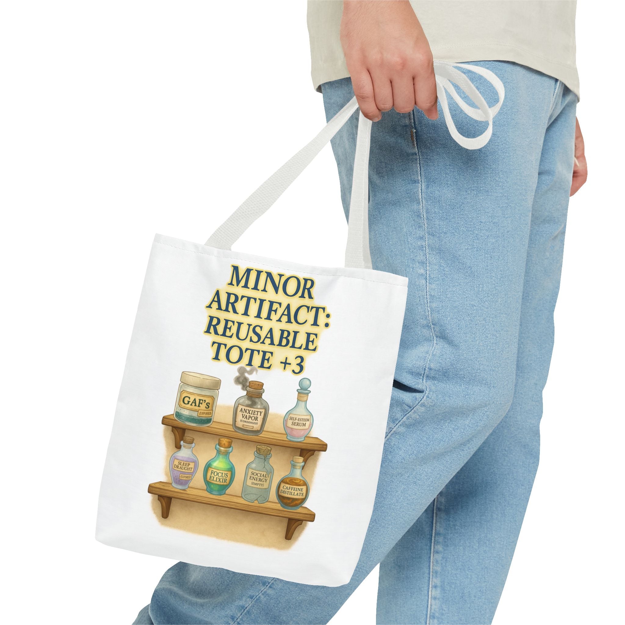 Eco-Friendly RPG Bag – ‘Minor Artifact: Alchemist’s Pantry’ Reusable Tote for Gamers