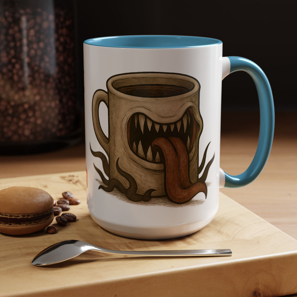 Funny RPG Mug – ‘This Mug Is a Mimic’ Coffee Cup for D&D Fans & Dungeon Crawlers