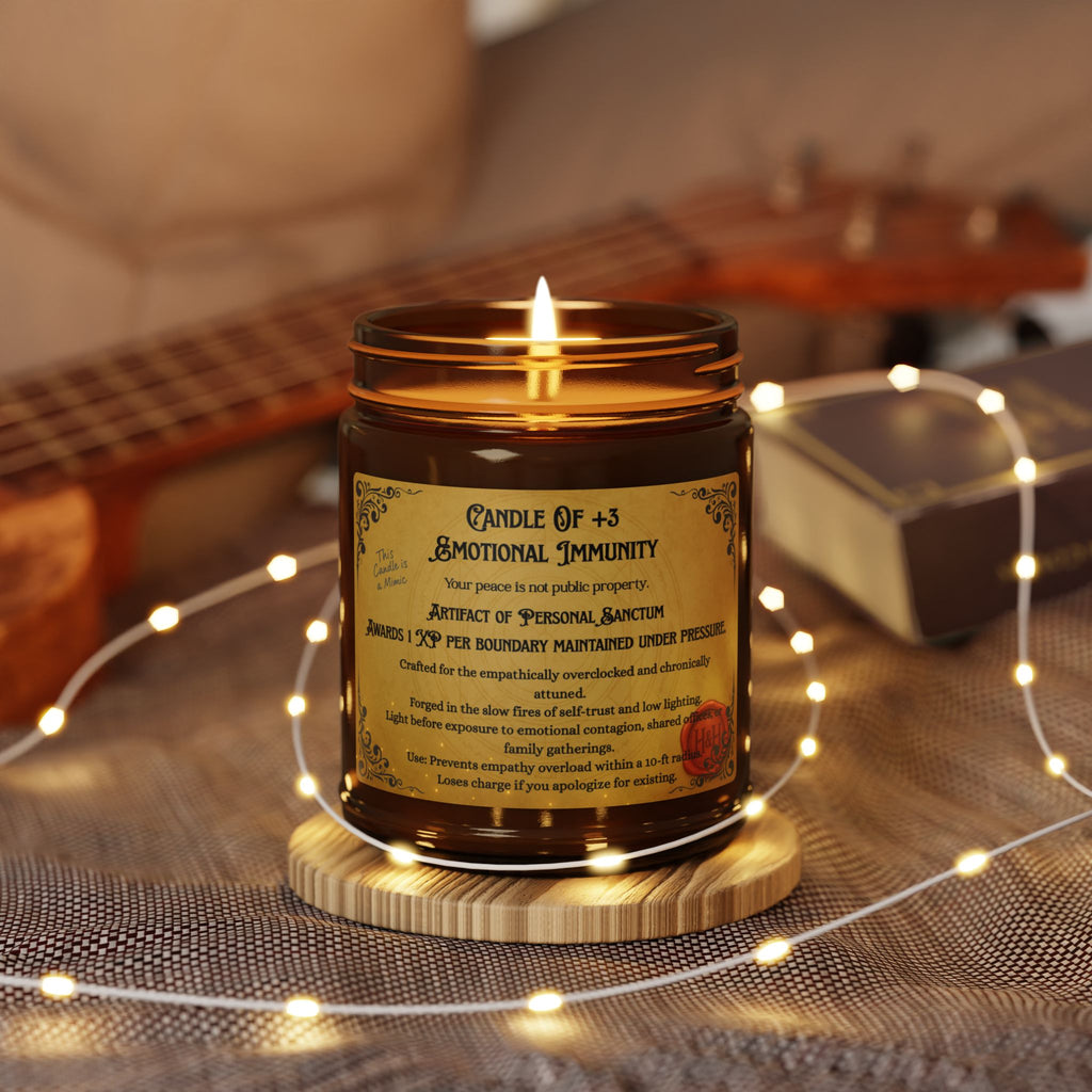 RPG Candle – ‘+3 Emotional Immunity’ Scented Soy Candle by Houses & Humans
