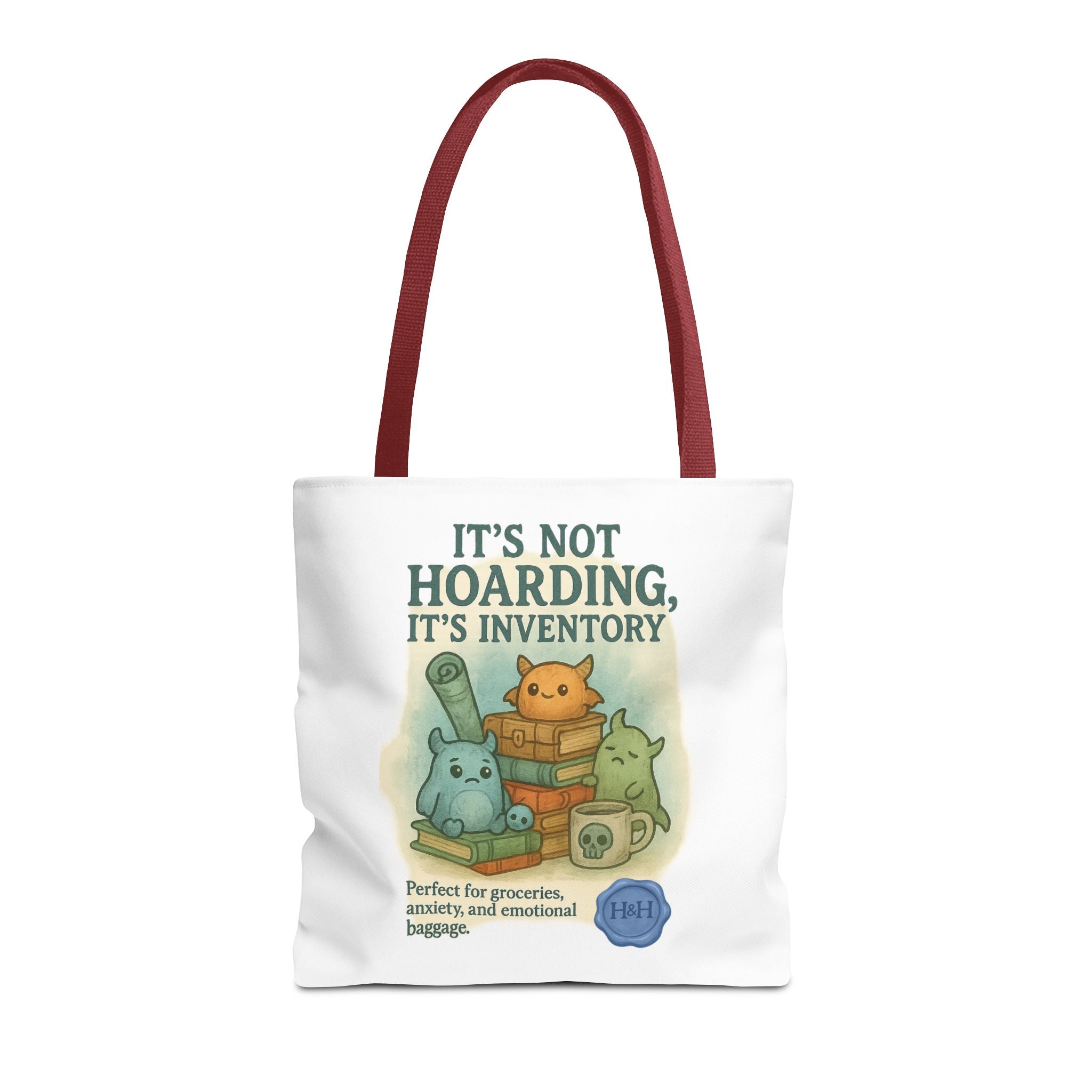 RPG Tote Bag – ‘It’s Not Hoarding, It’s Inventory’ Eco-Friendly Houses & Humans Tote