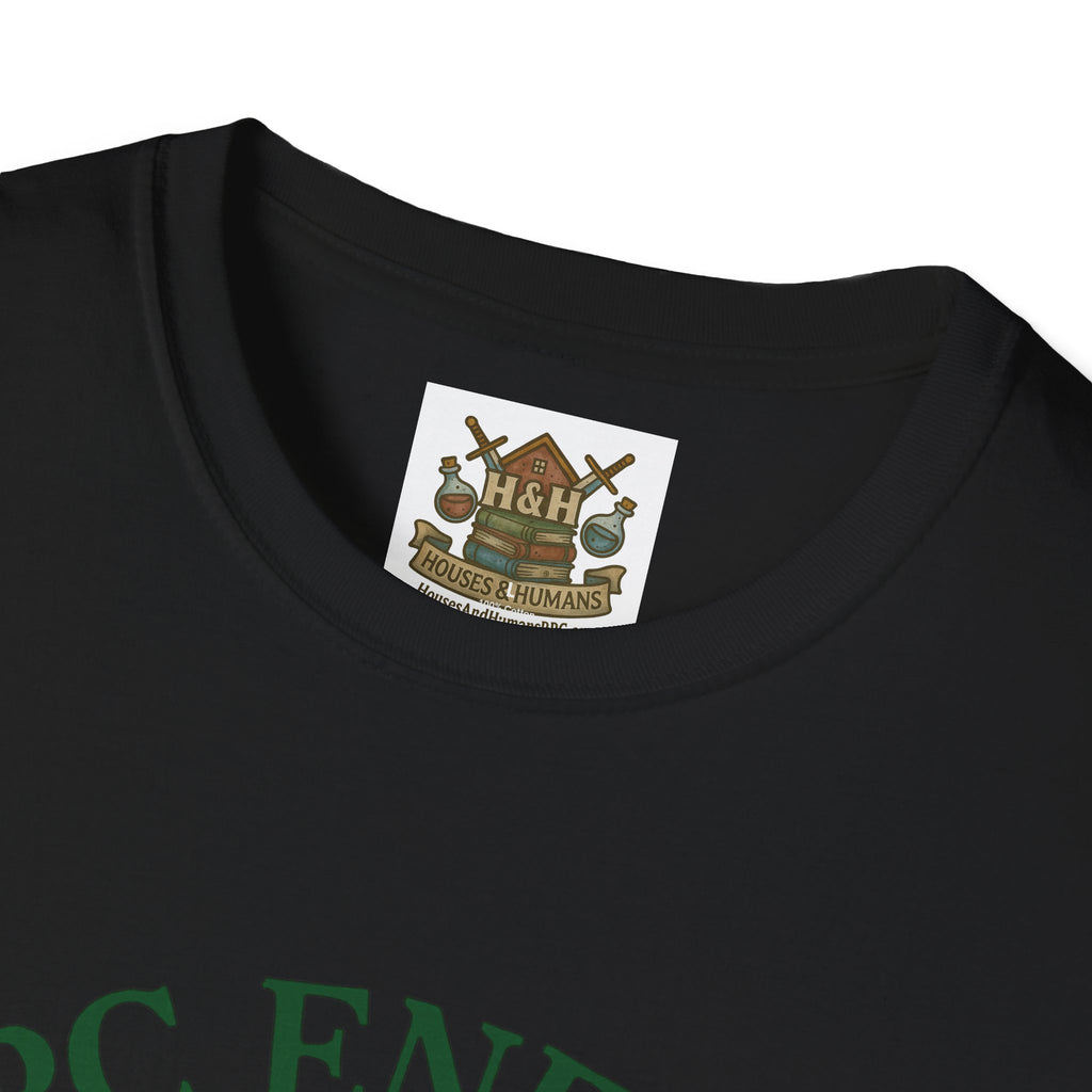 NPC Energy T-Shirt – D&D Gamer Tee: 'You've Been Added to Quest Log' (D20 Shirt)