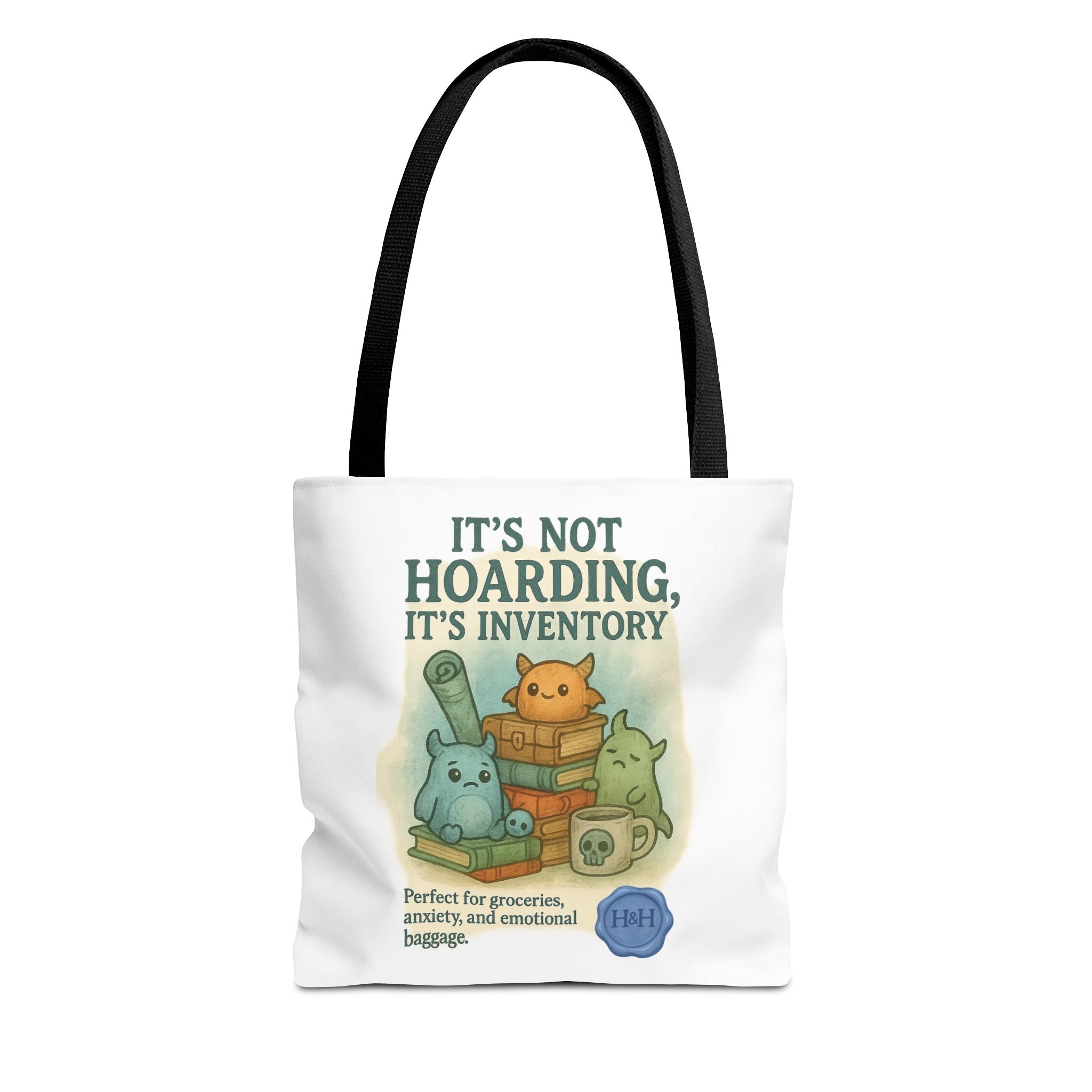 RPG Tote Bag – ‘It’s Not Hoarding, It’s Inventory’ Eco-Friendly Houses & Humans Tote
