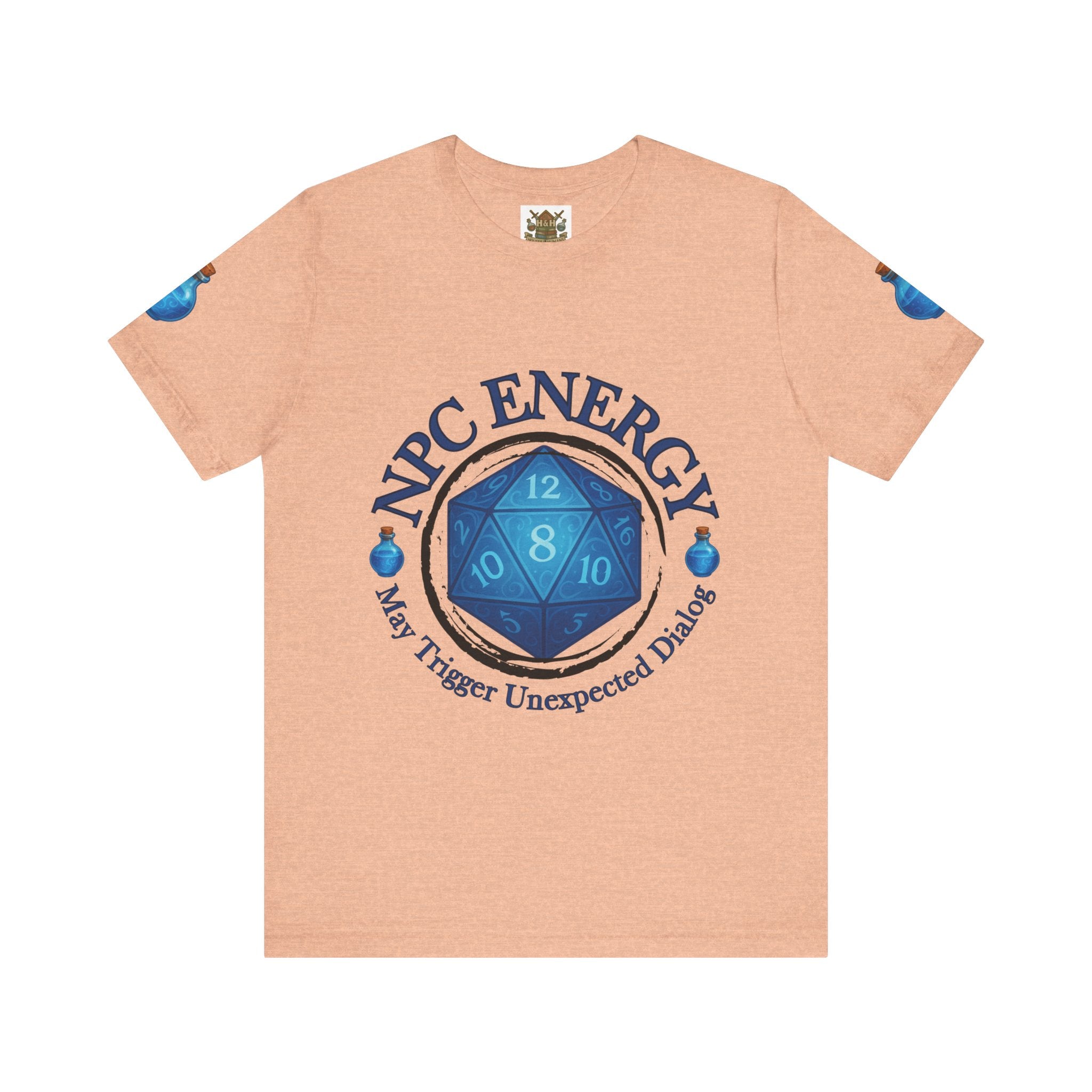 Funny Gamer Shirt – NPC Energy Tee with ‘May Trigger Unexpected Dialogue’ Quote