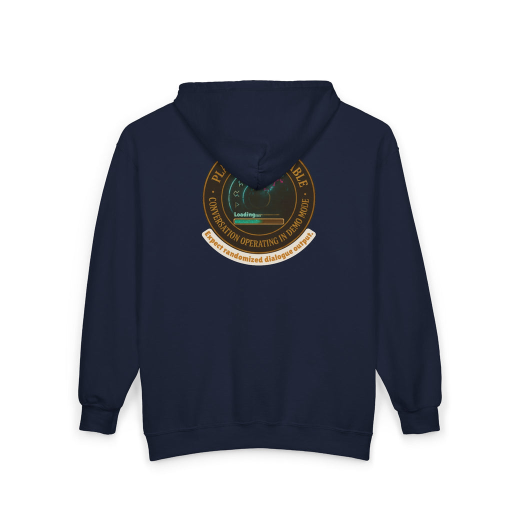 D20 Gamer Zip Hoodie — "Player Unavailable" Retro RPG Dice Design