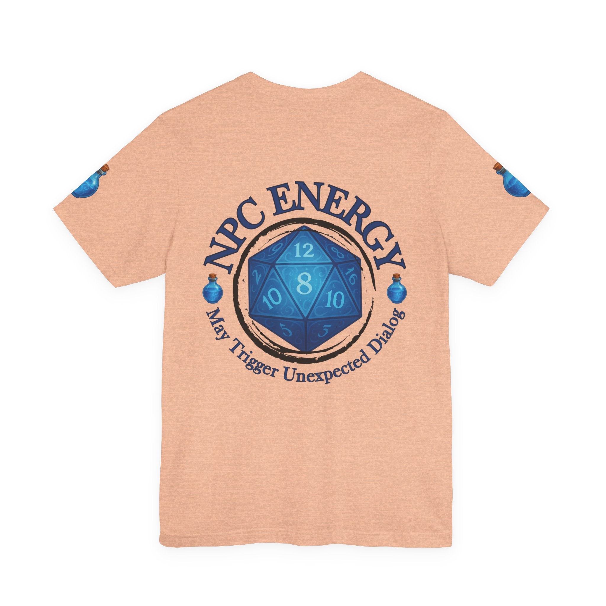 Funny Gamer Shirt – NPC Energy Tee with ‘May Trigger Unexpected Dialogue’ Quote