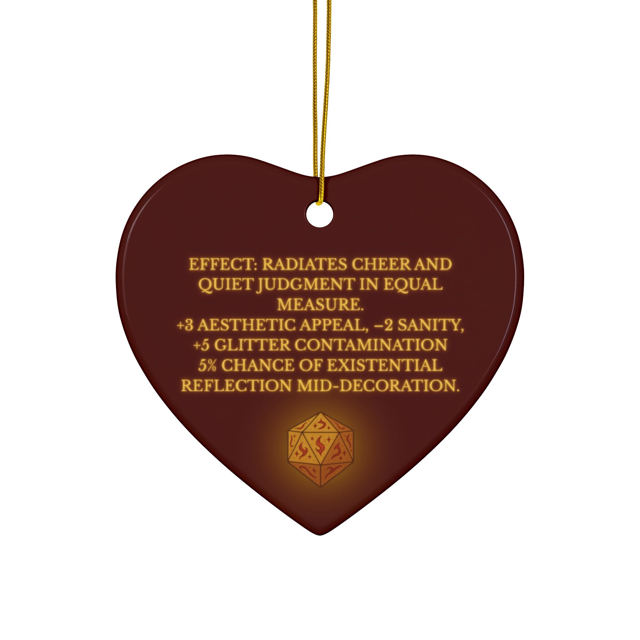 Ornament of Doom – RPG Holiday Tree Decor for Fantasy & DnD Fans