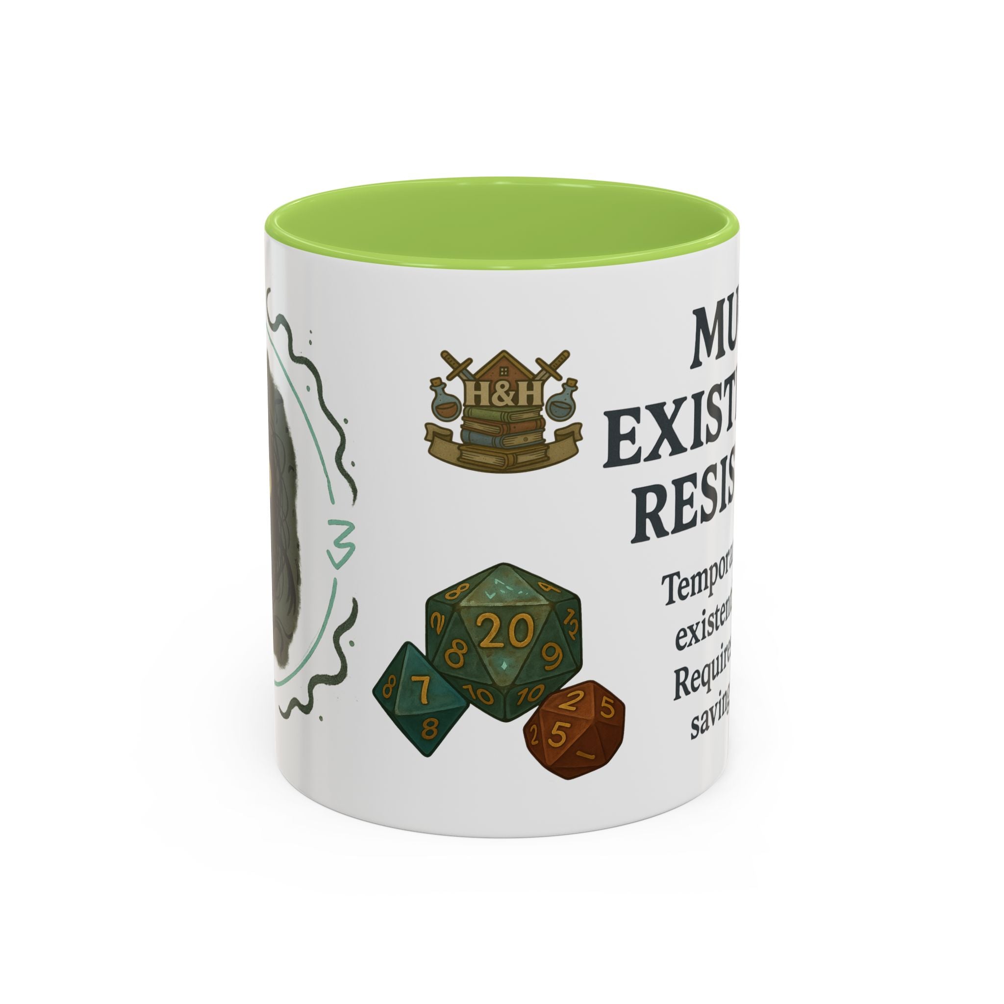 Mug of Existential Resistance – Funny Anxiety Relief Coffee Mug (RPG Edition)