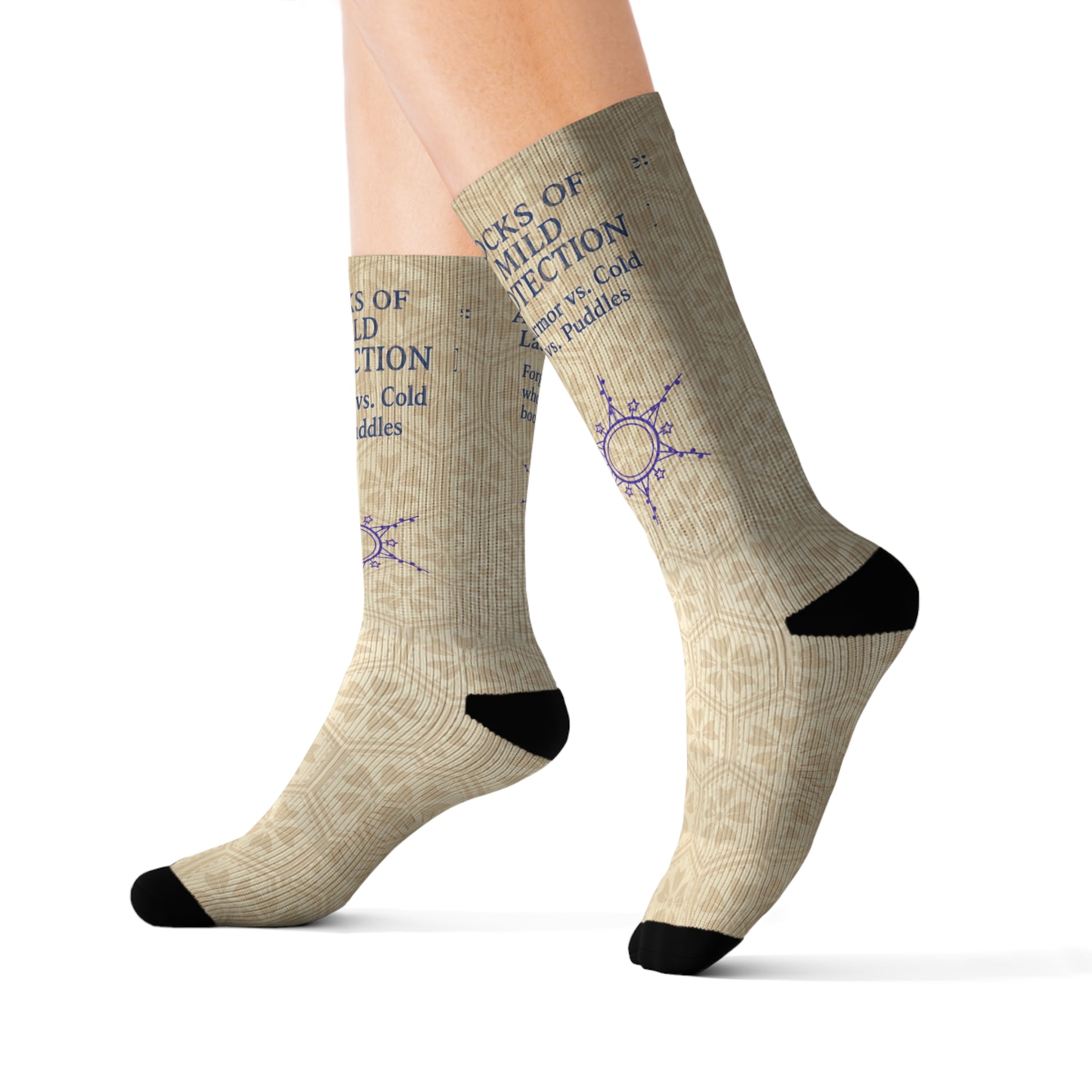 RPG Socks – ‘Socks of Mild Protection +1’ Funny Artifact Gear for Fantasy Gamers