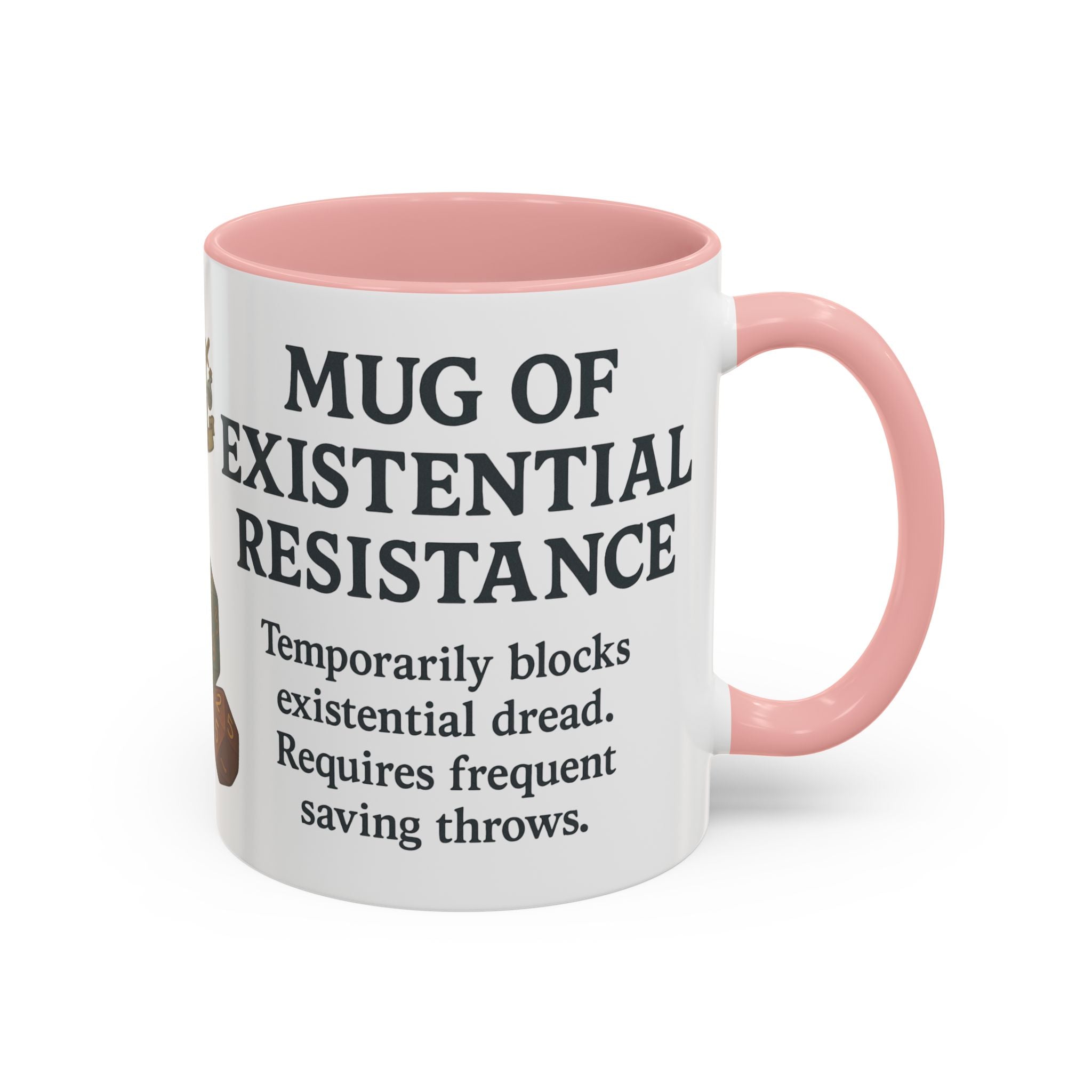 Mug of Existential Resistance – Funny Anxiety Relief Coffee Mug (RPG Edition)