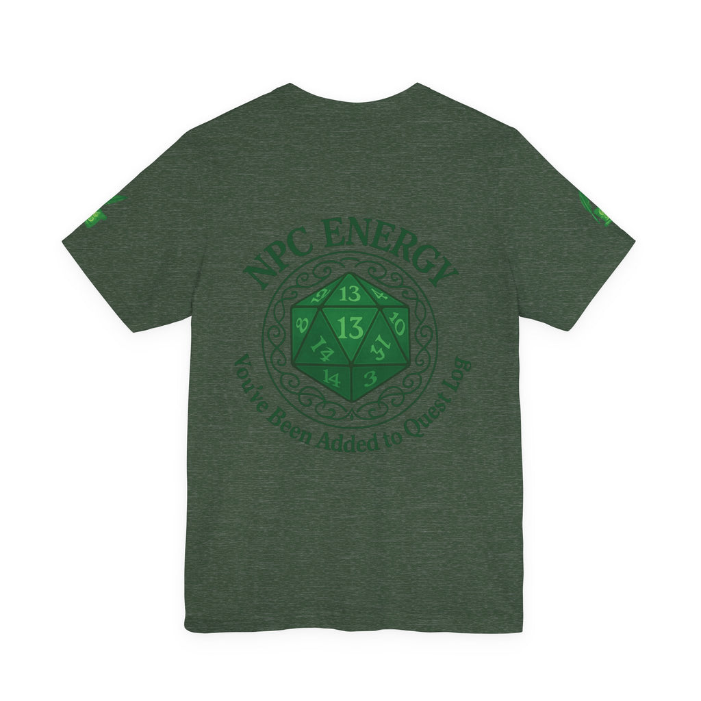 Funny Gamer Shirt – ‘You’ve Been Added to My Quest Log’ NPC Energy Tee for RPG Fans