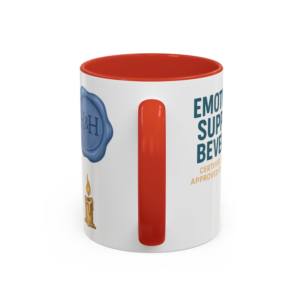 TTRPG Mug – ‘Emotional Support Beverage’ Mental Health Humor Cup for Gamers