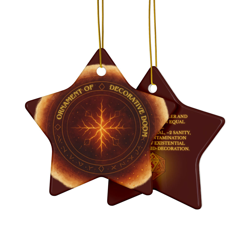 Ornament of Doom – RPG Holiday Tree Decor for Fantasy & DnD Fans
