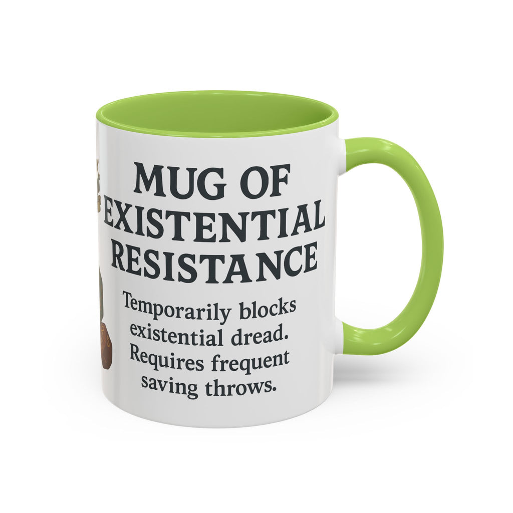 Mug of Existential Resistance – Funny Anxiety Relief Coffee Mug (RPG Edition)