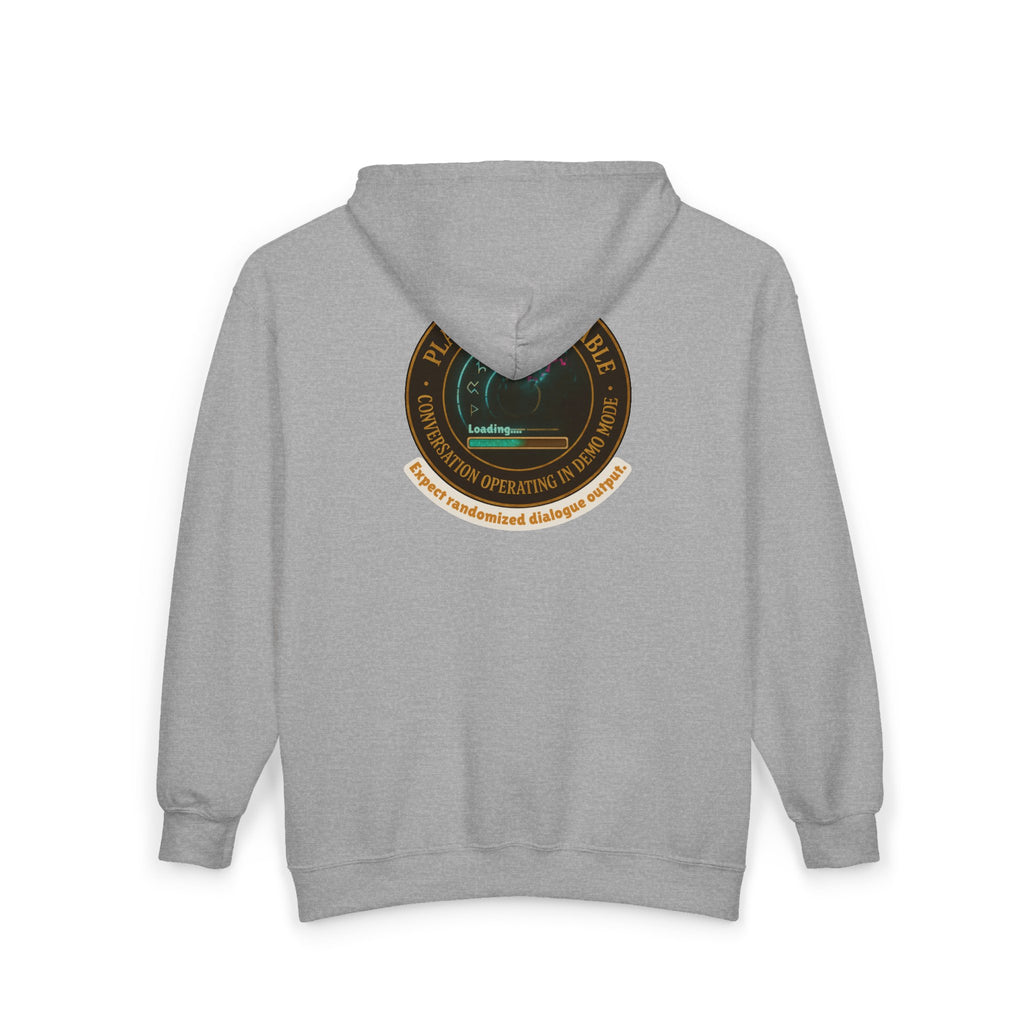 D20 Gamer Zip Hoodie — "Player Unavailable" Retro RPG Dice Design