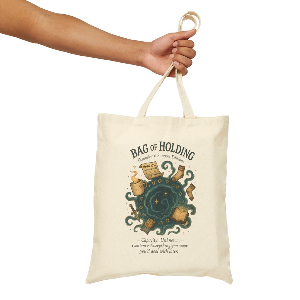 Bag of Holding (Emotional Support Edition) – Houses & Humans,  Cotton Canvas Tote