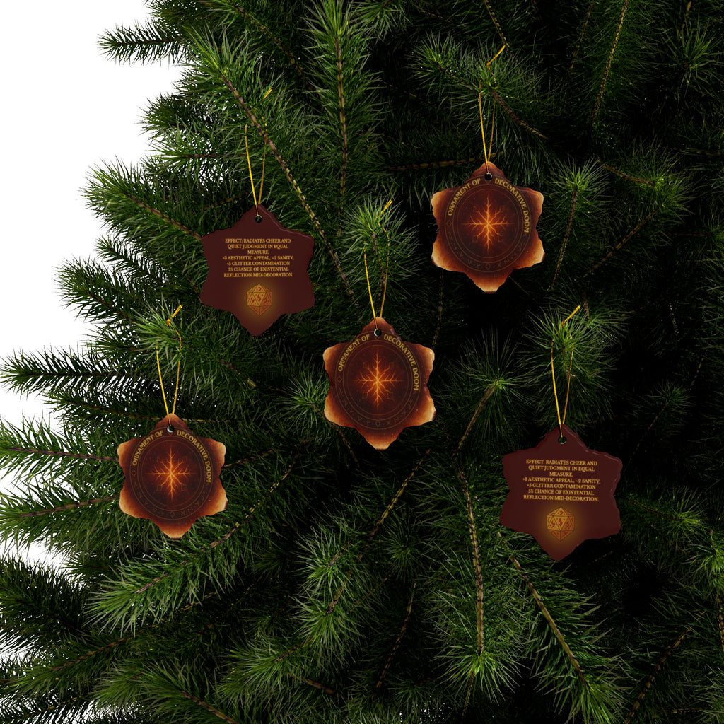 Ornament of Doom – RPG Holiday Tree Decor for Fantasy & DnD Fans