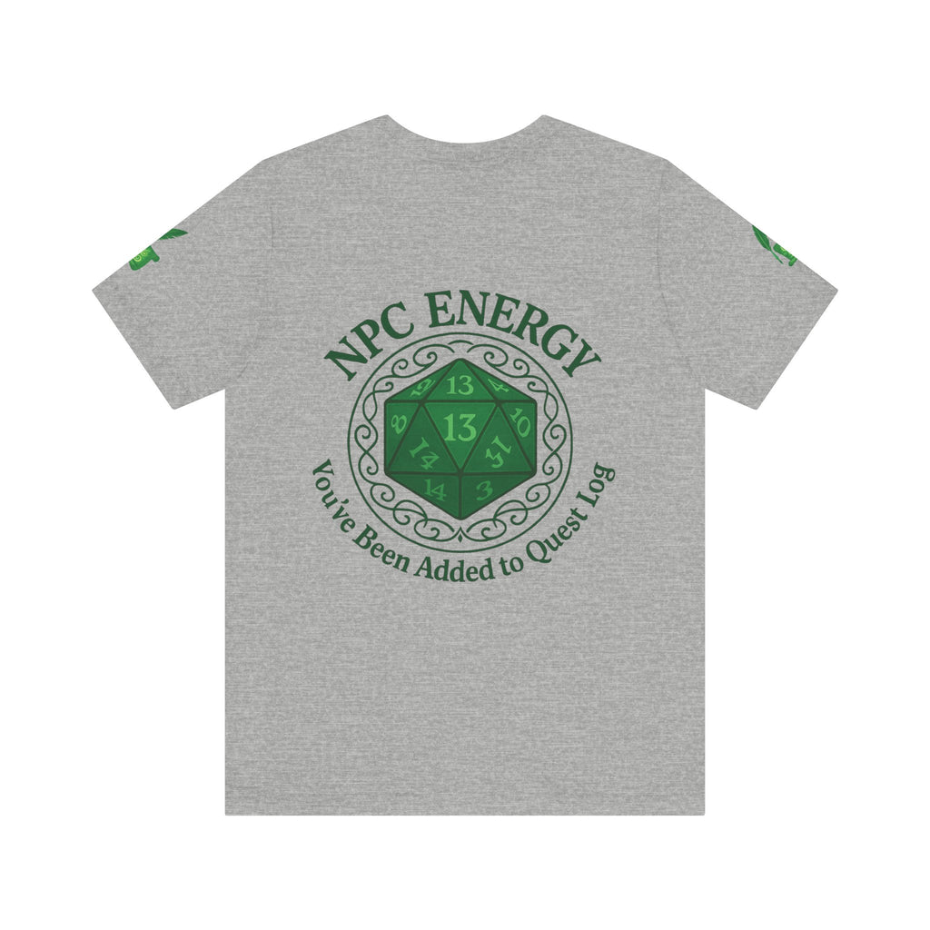 Funny Gamer Shirt – ‘You’ve Been Added to My Quest Log’ NPC Energy Tee for RPG Fans