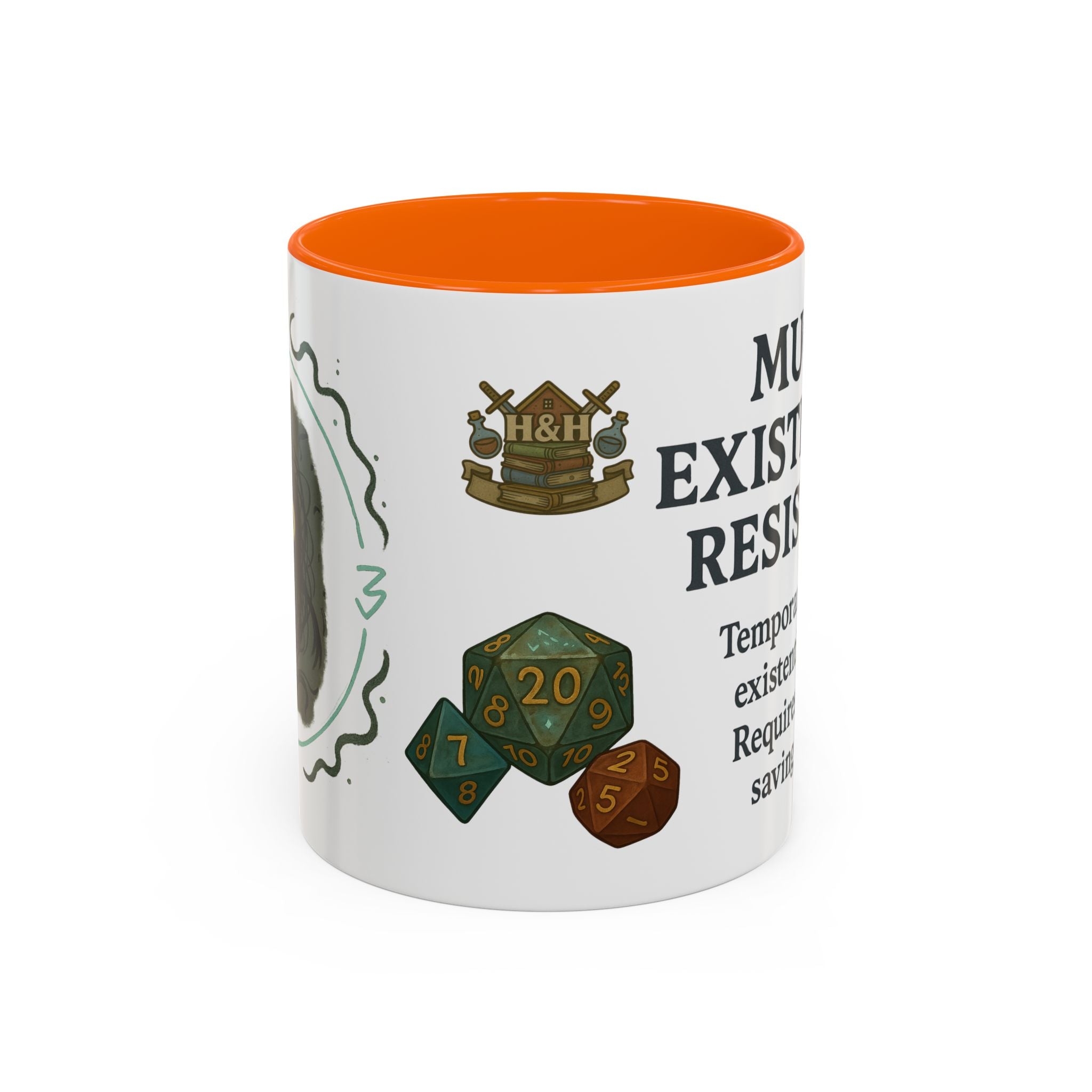 Mug of Existential Resistance – Funny Anxiety Relief Coffee Mug (RPG Edition)