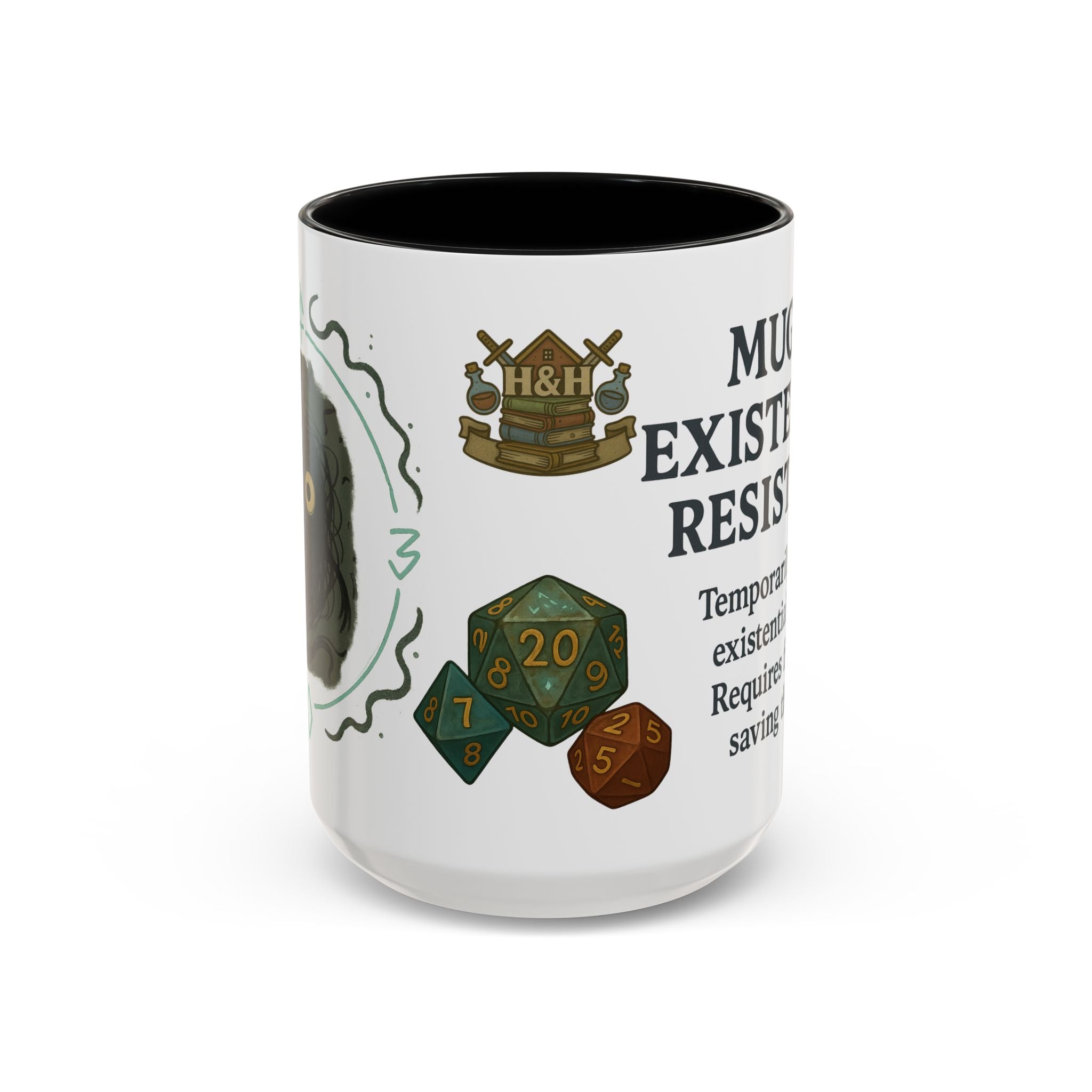 Mug of Existential Resistance – Funny Anxiety Relief Coffee Mug (RPG Edition)