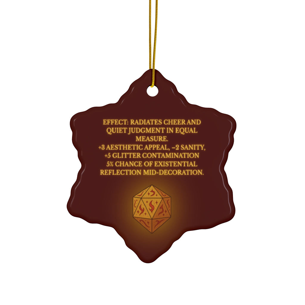 Ornament of Doom – RPG Holiday Tree Decor for Fantasy & DnD Fans