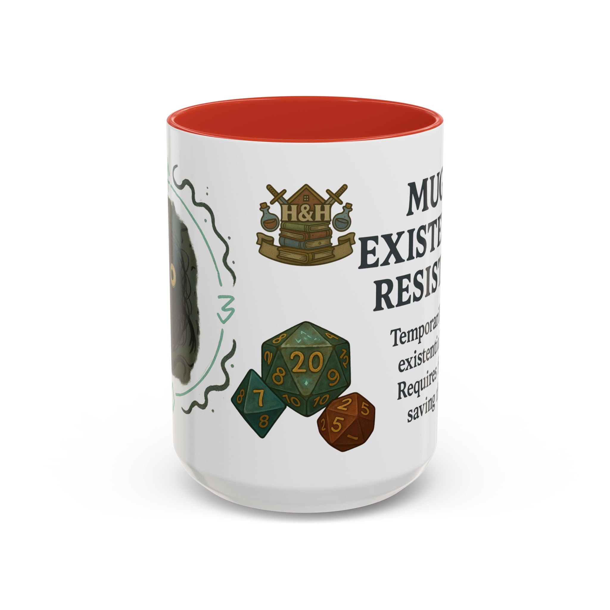 Mug of Existential Resistance – Funny Anxiety Relief Coffee Mug (RPG Edition)