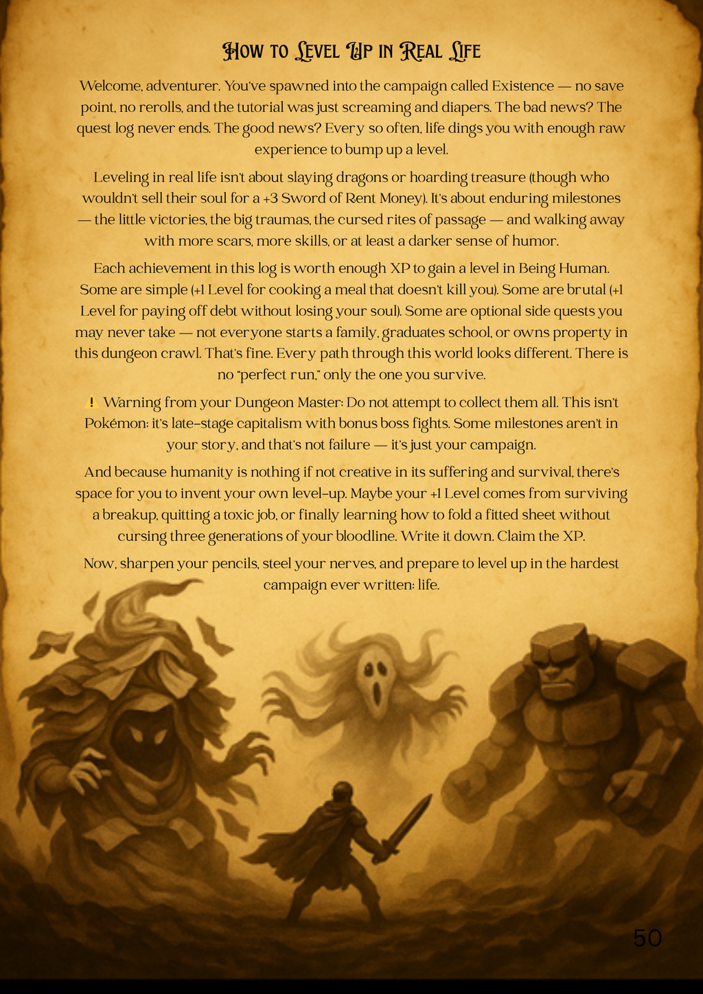 Dungeon Master’s Guide to Cursed Adulthood