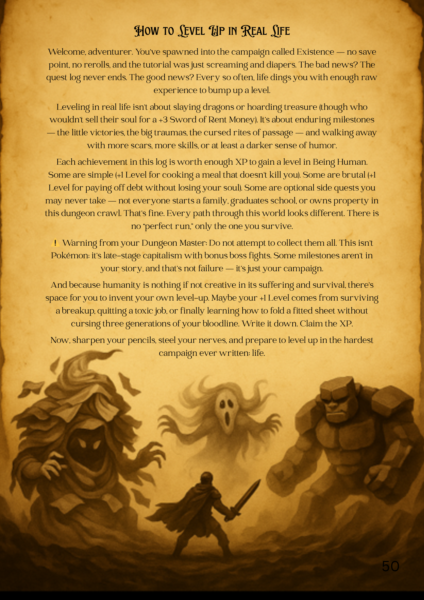 Dungeon Master’s Guide to Cursed Adulthood