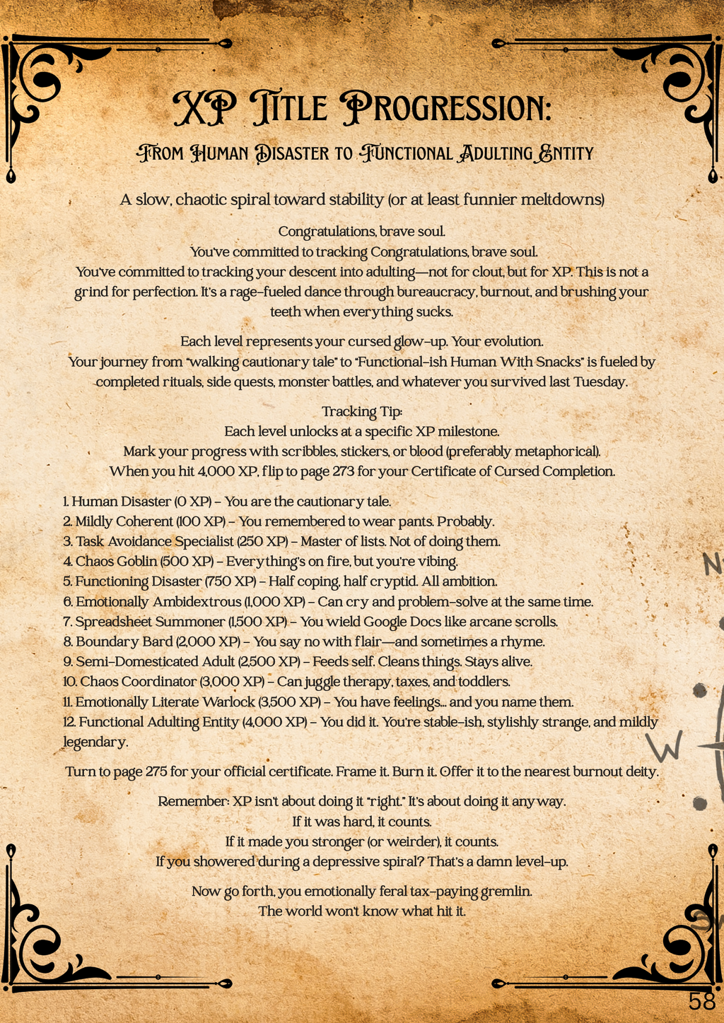 Dungeon Master’s Guide to Cursed Adulthood