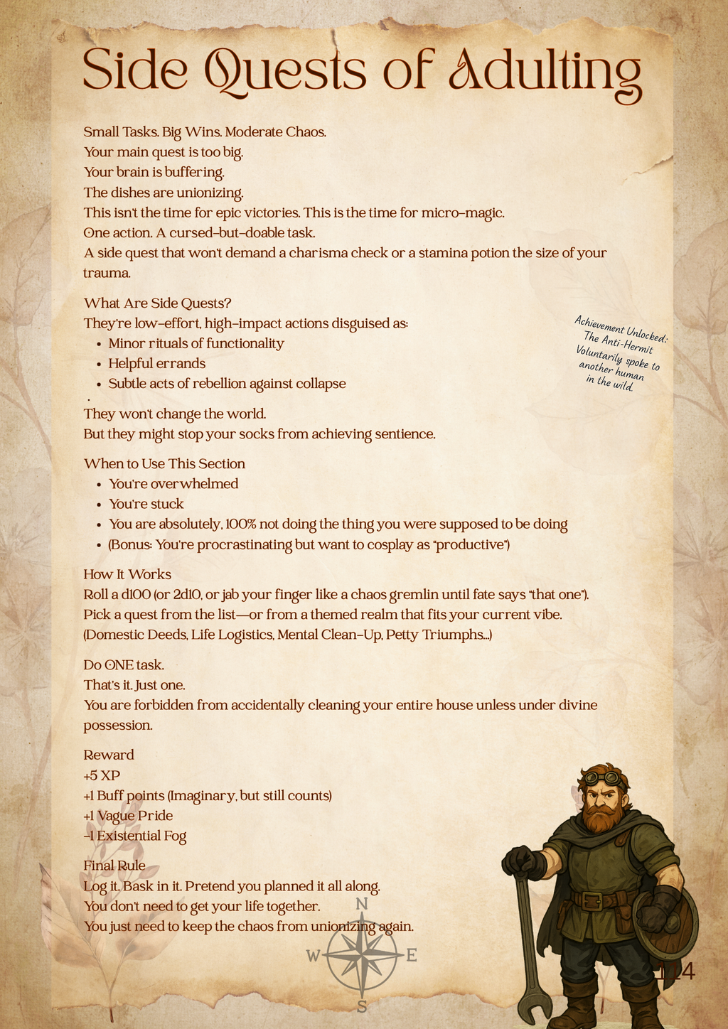 Dungeon Master’s Guide to Cursed Adulthood