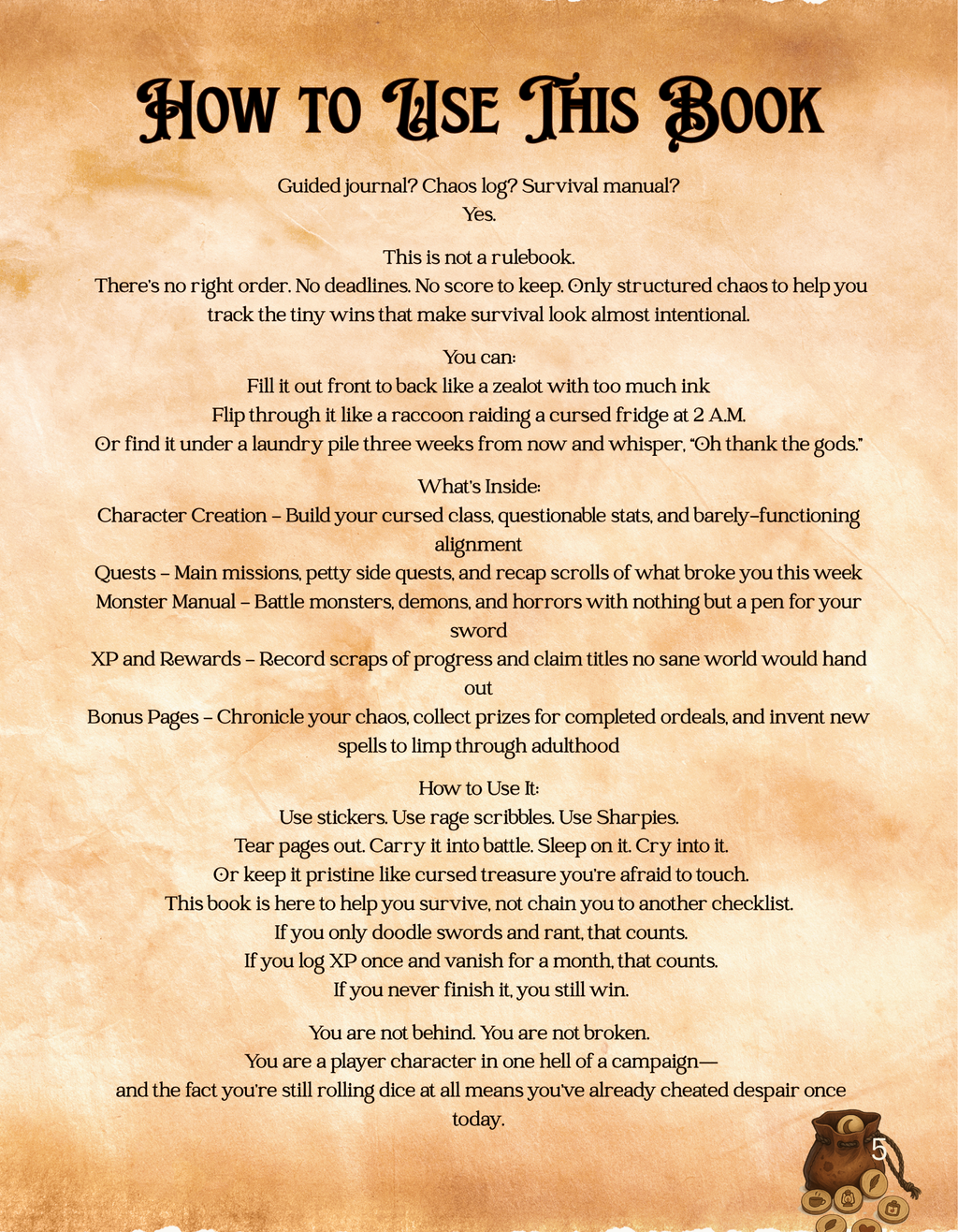 Graduation Gift Box | Dungeon Master’s Guide to Cursed Adulthood (Limited Edition) Graduation Gift for Gamers. RPG Adult Survival Box